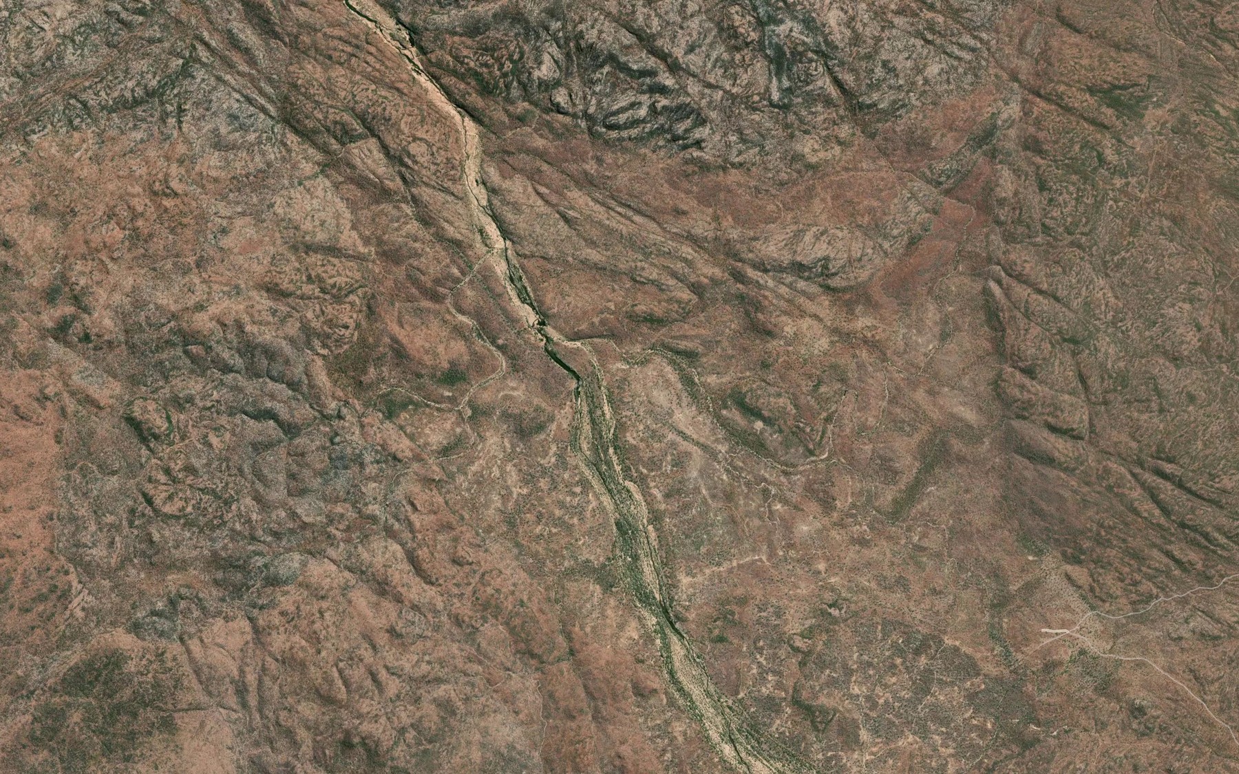 Satellite map of the Pandanus Creek