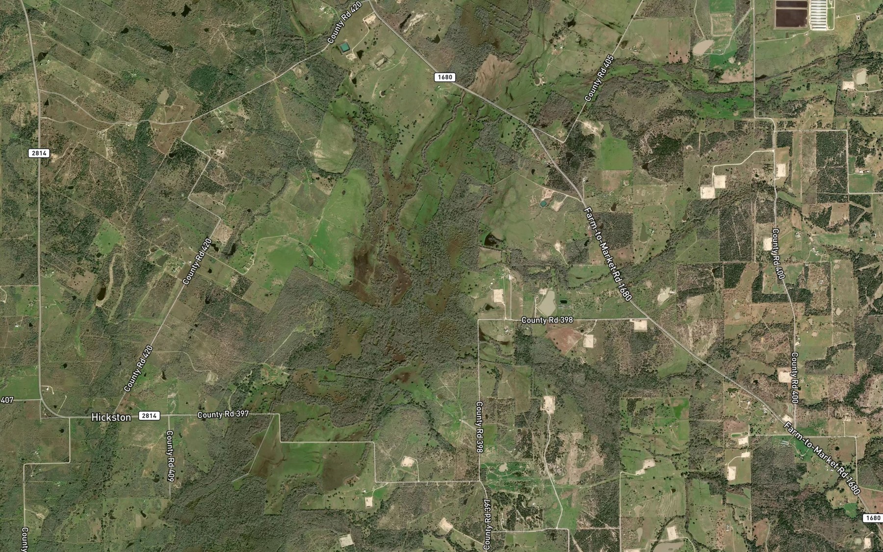 Satellite map of the Obar Creek