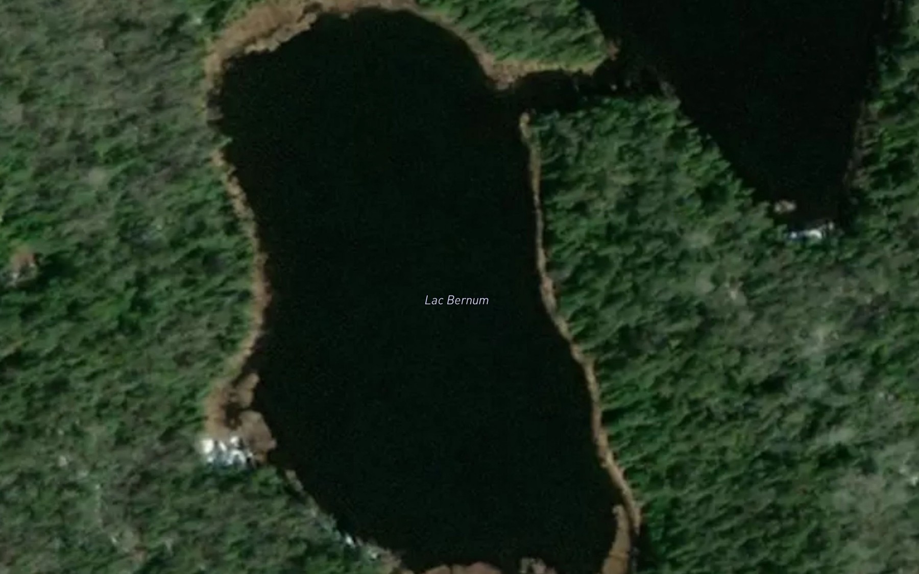 Satellite map of the Lac Bernum