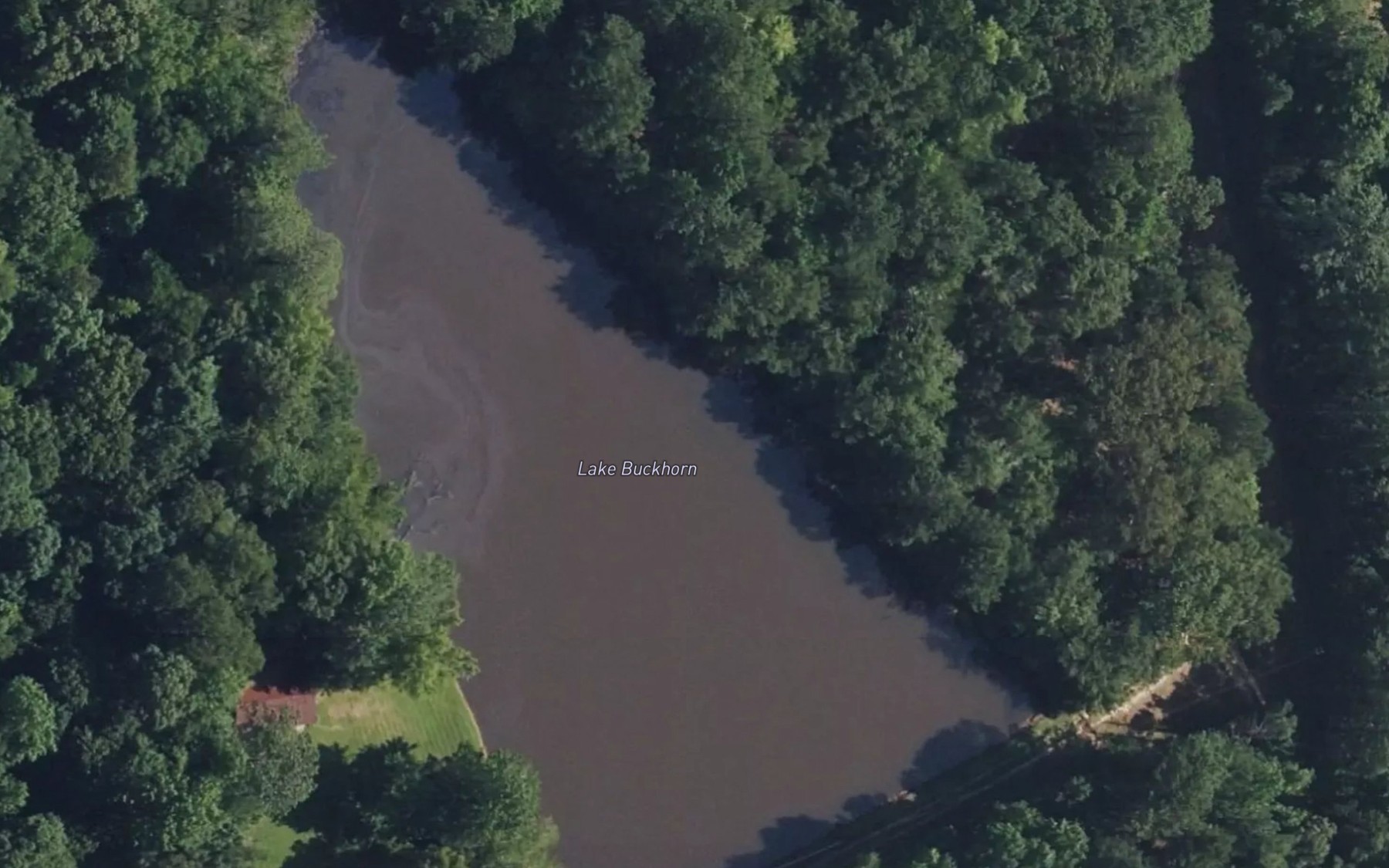 Satellite map of the Lake Buckhorn