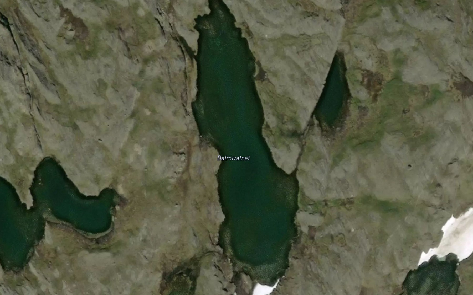 Satellite map of the Balmivatnet
