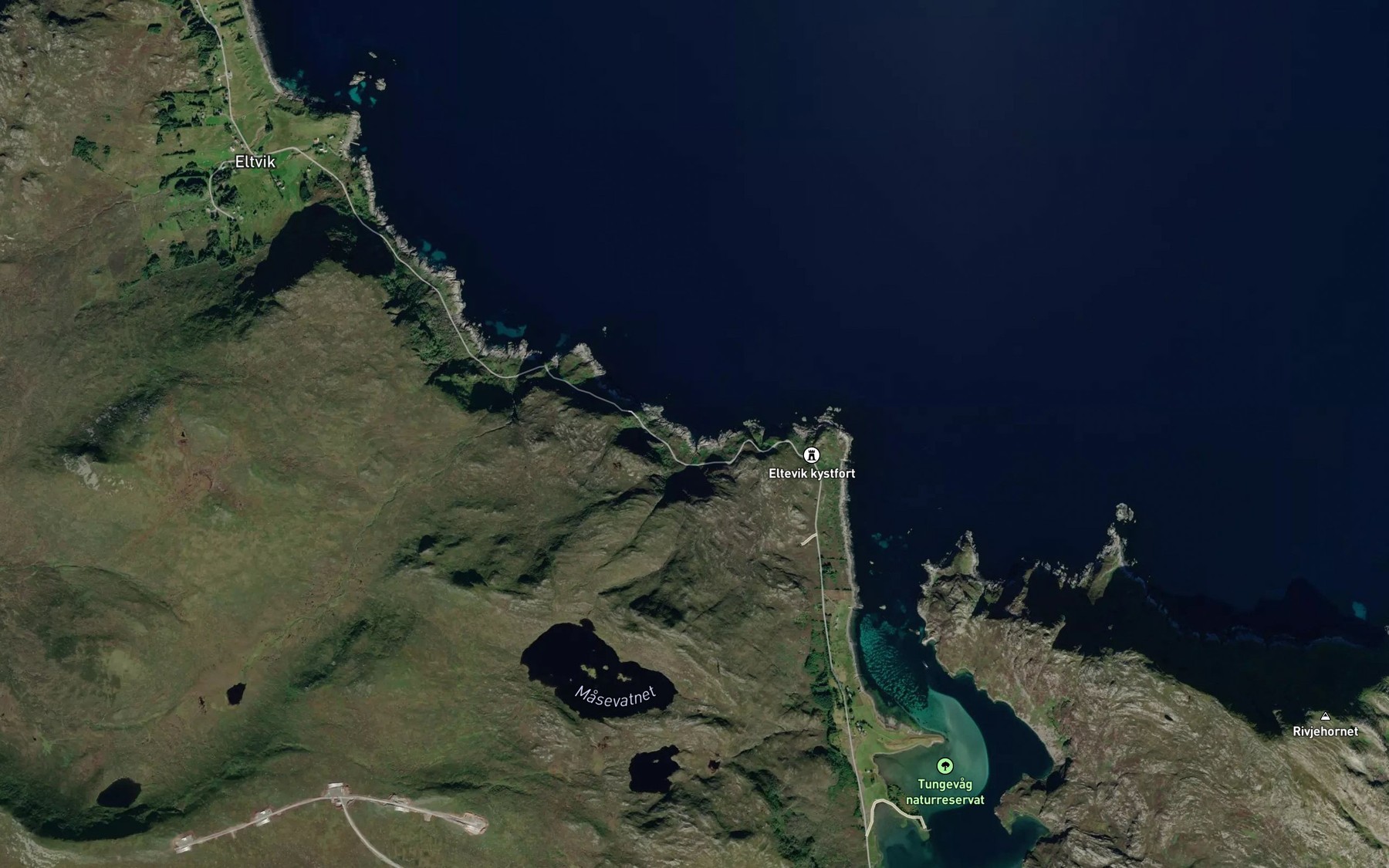Satellite map of the Storebogen