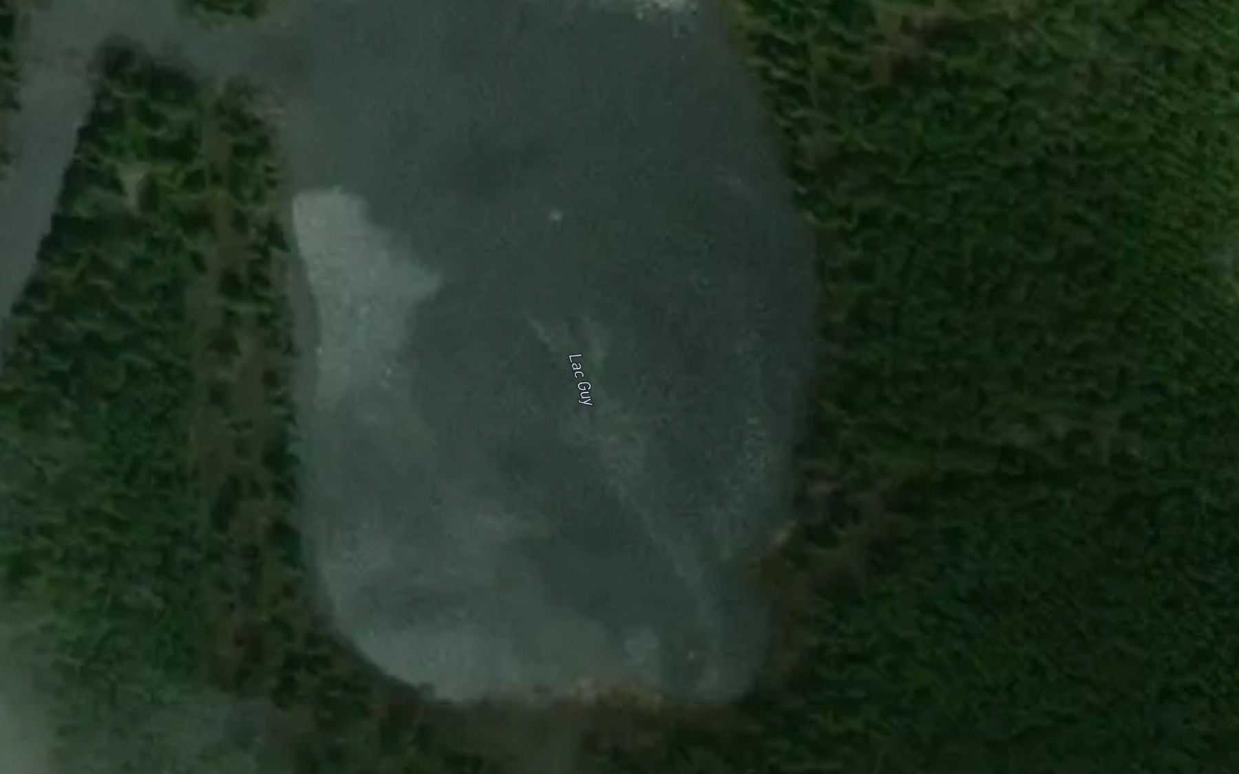 Satellite map of the Lac Guy