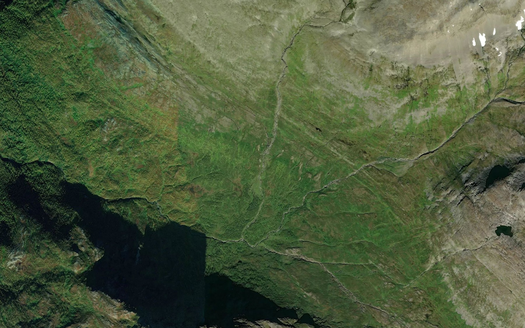 Satellite map of the Vesletverrelva