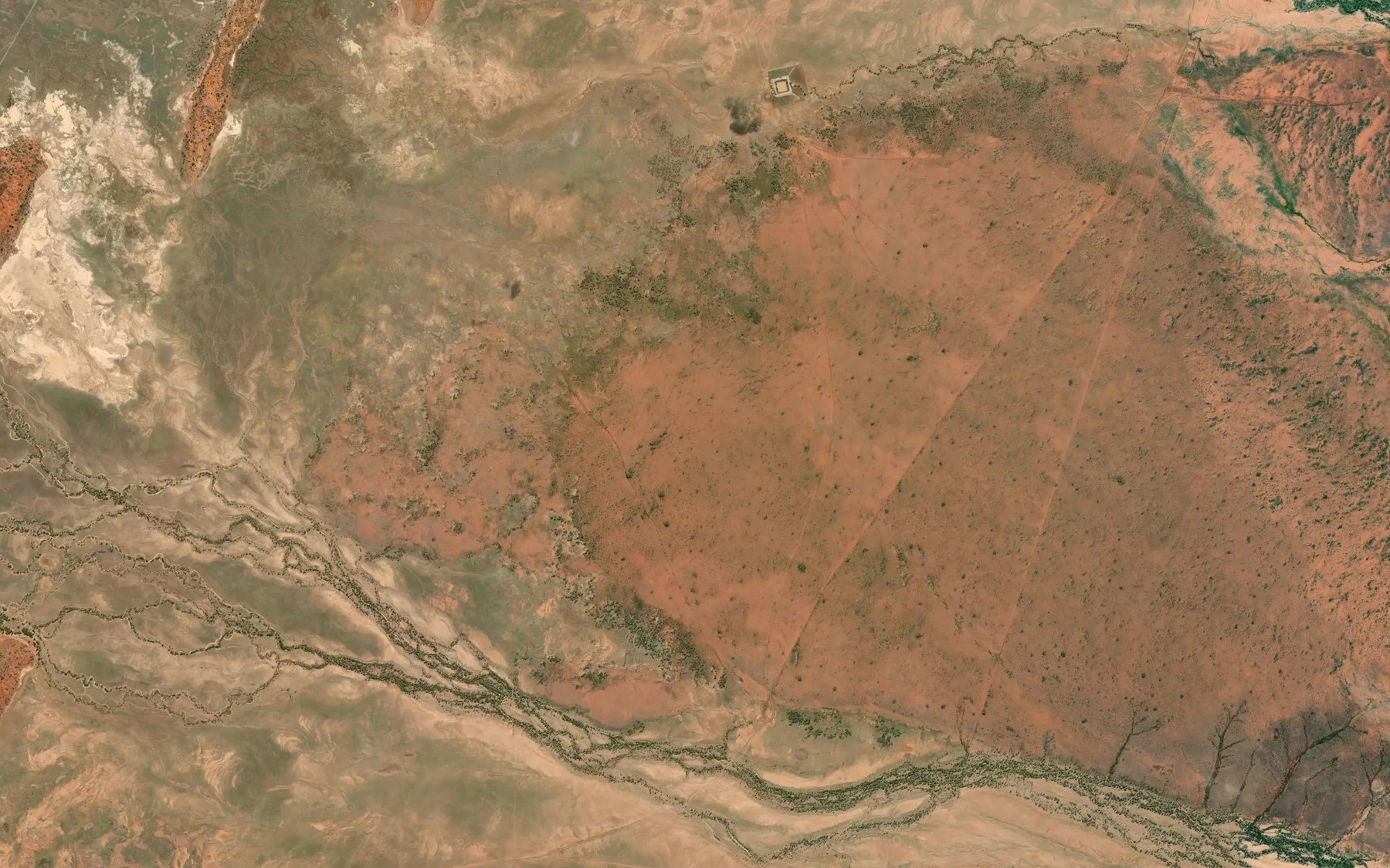 Satellite map of the Gidya Creek