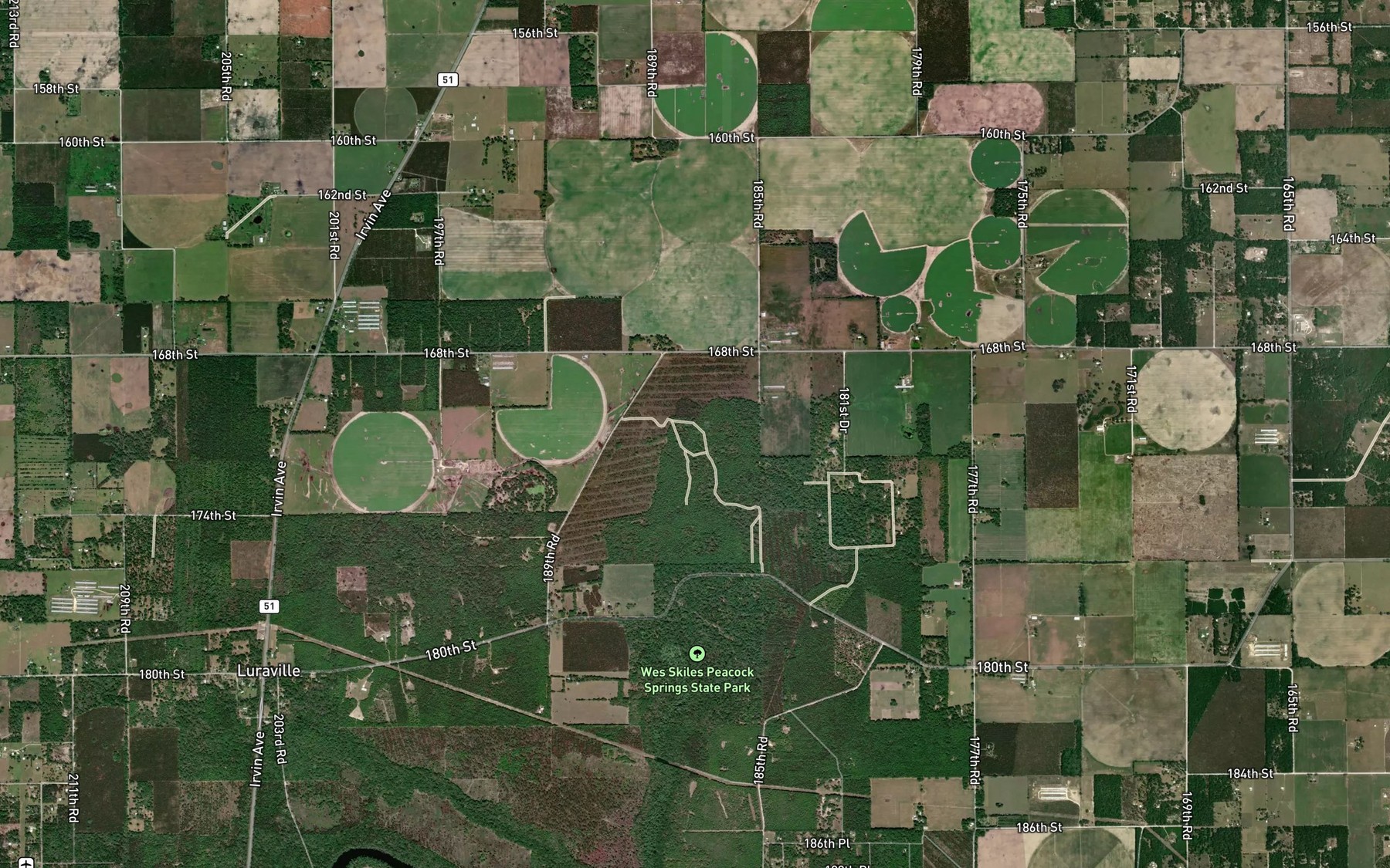 Satellite map of the Pump Spring