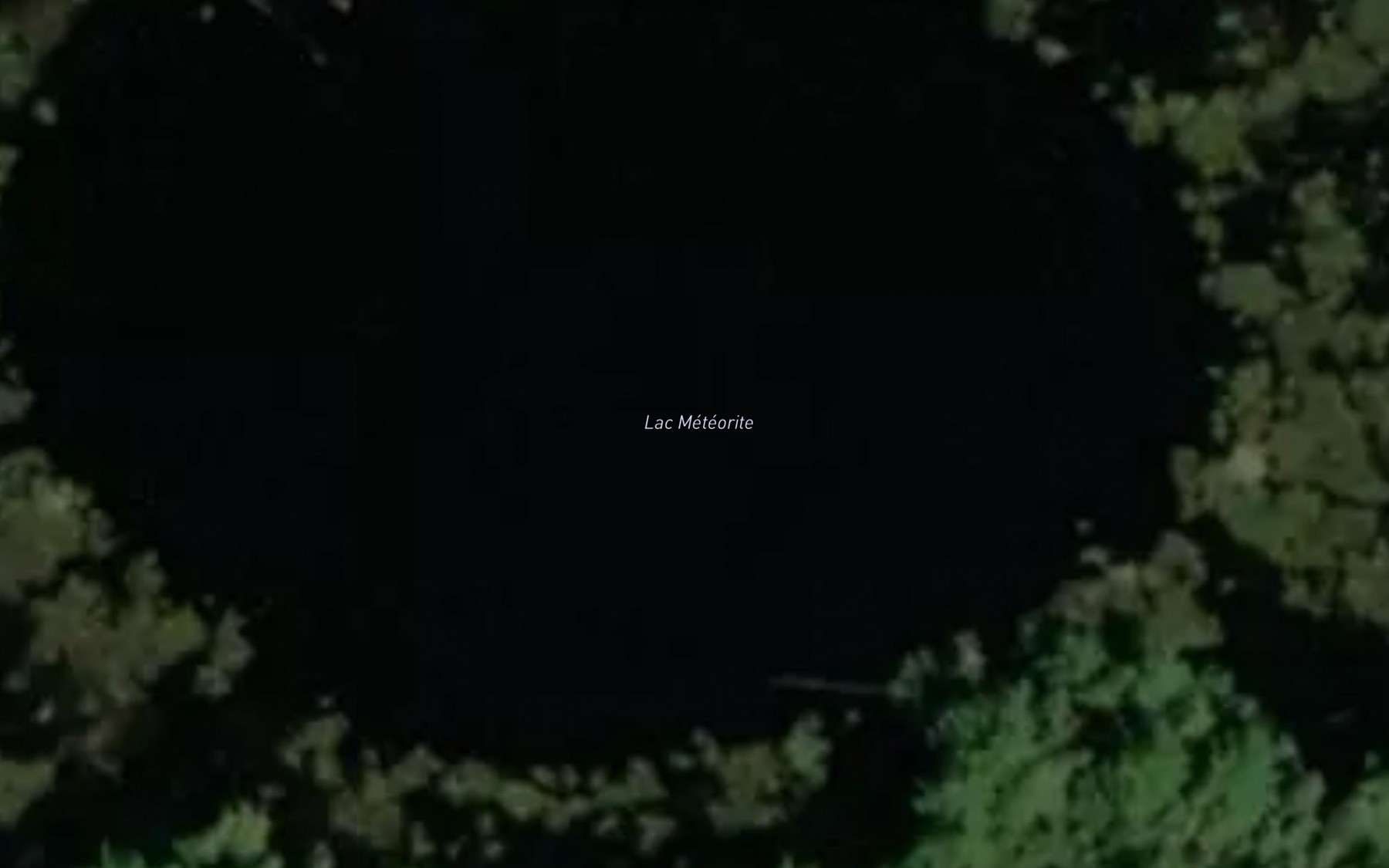 Satellite map of the Lac Meteorite