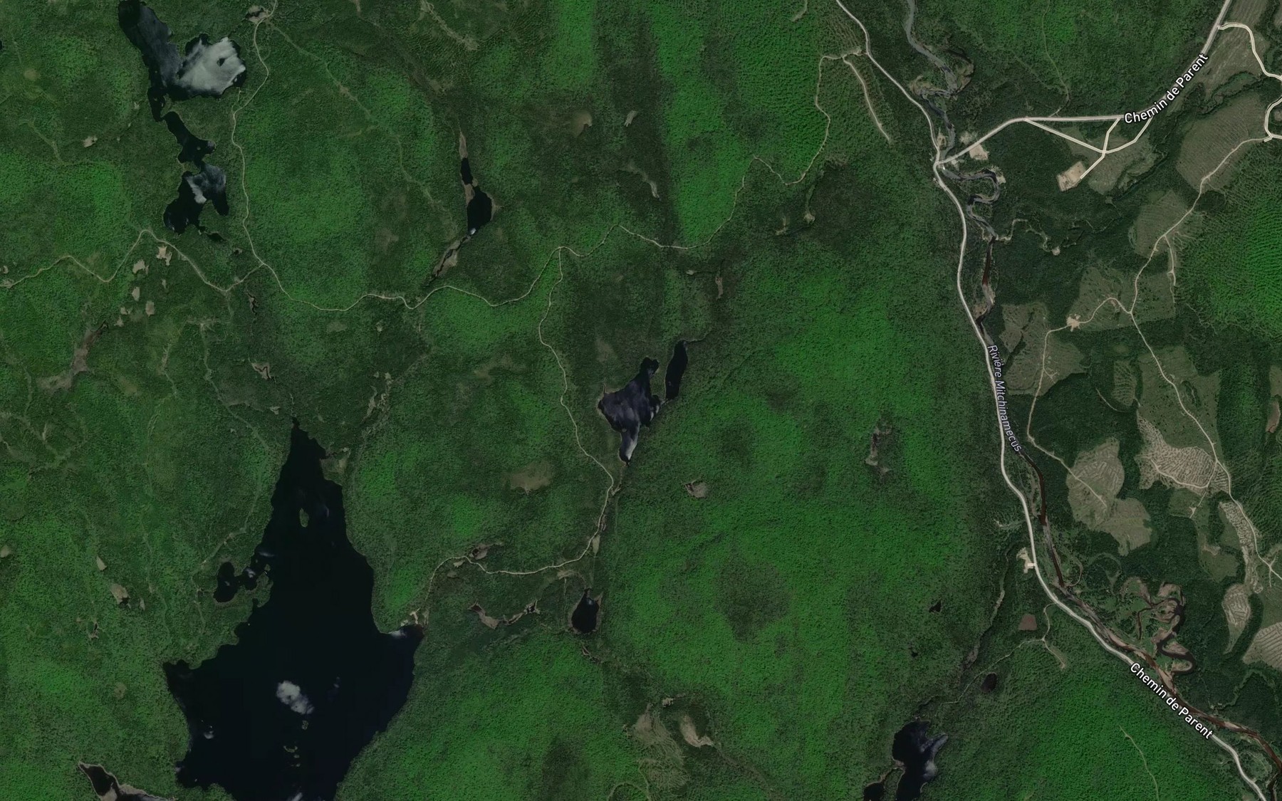 Satellite map of the Lac Maclean
