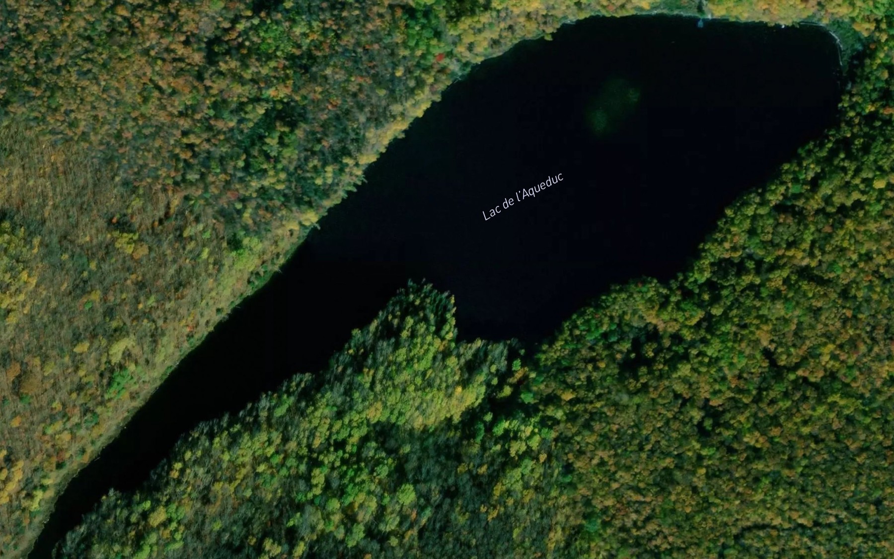 Satellite map of the Lac de l'Aqueduc
