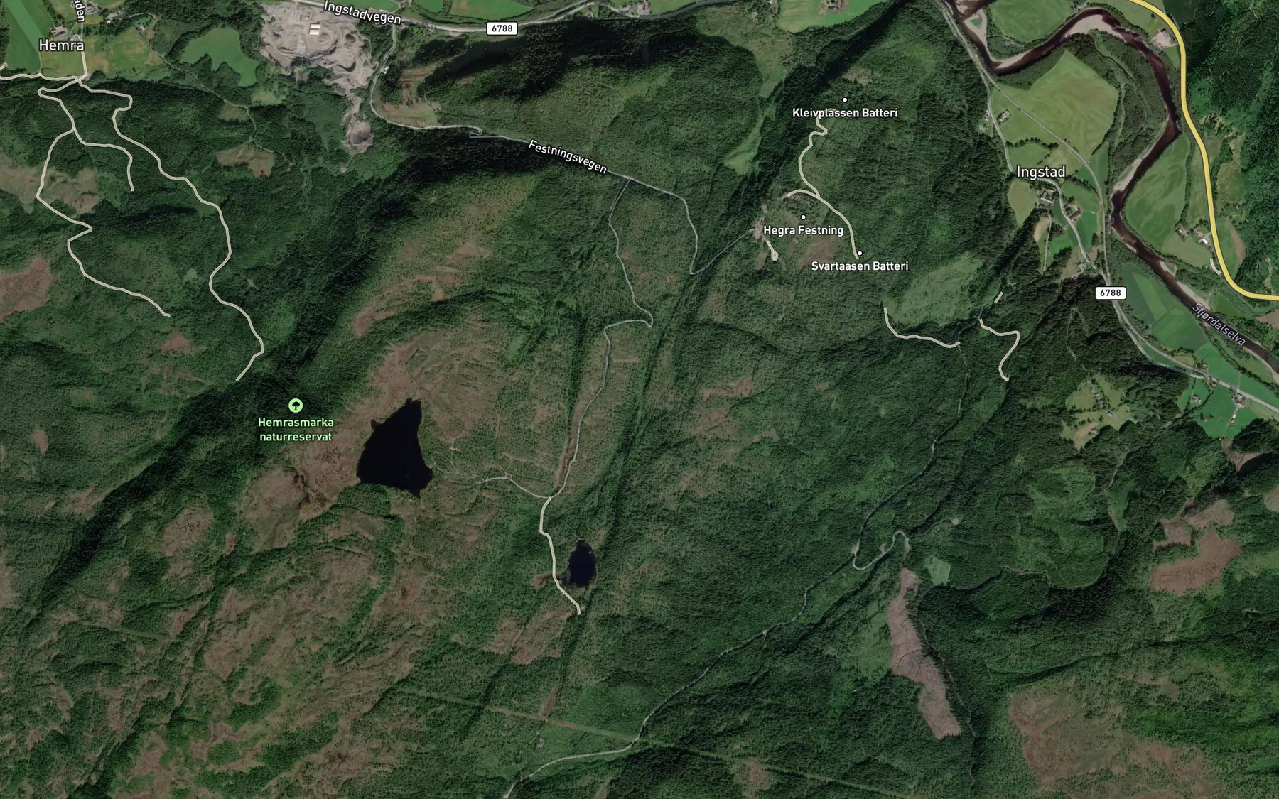 Satellite map of the Fulsetbekken