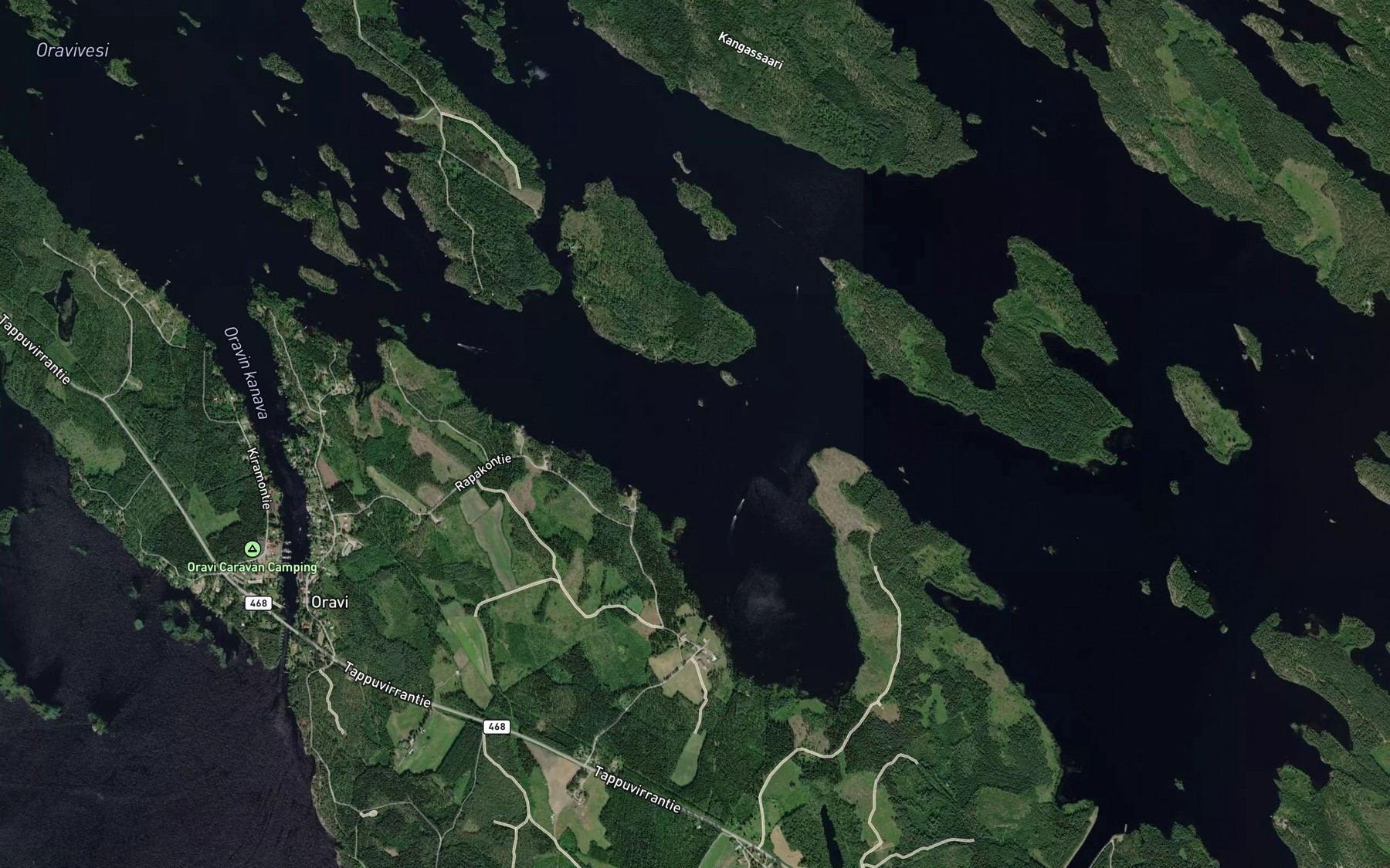 Satellite map of the Harjuselka