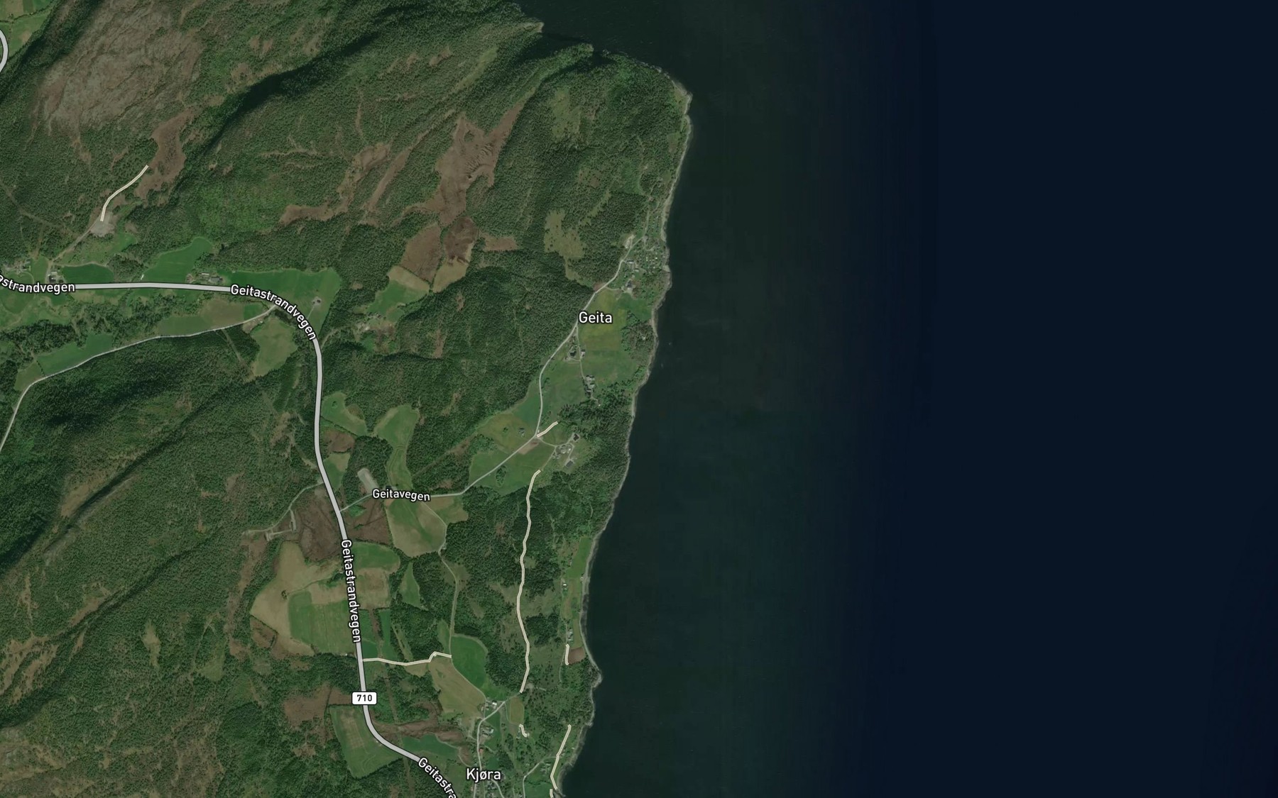 Satellite map of the Rovika