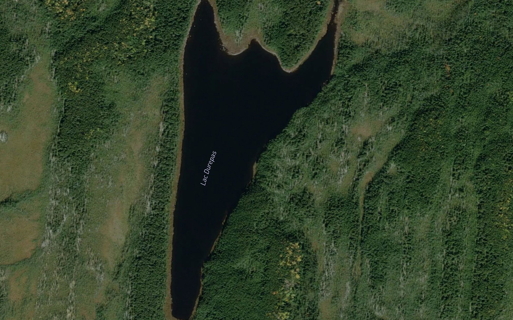 Satellite map of the Lac Durepas