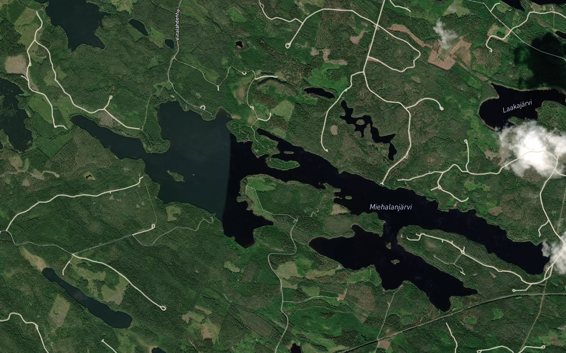 Satellite map of the Haapasalmi