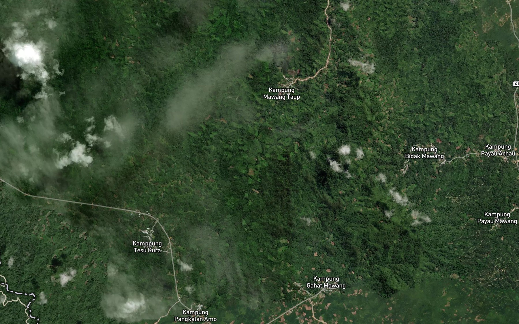 Satellite map of the Sungai Ritong Kechil