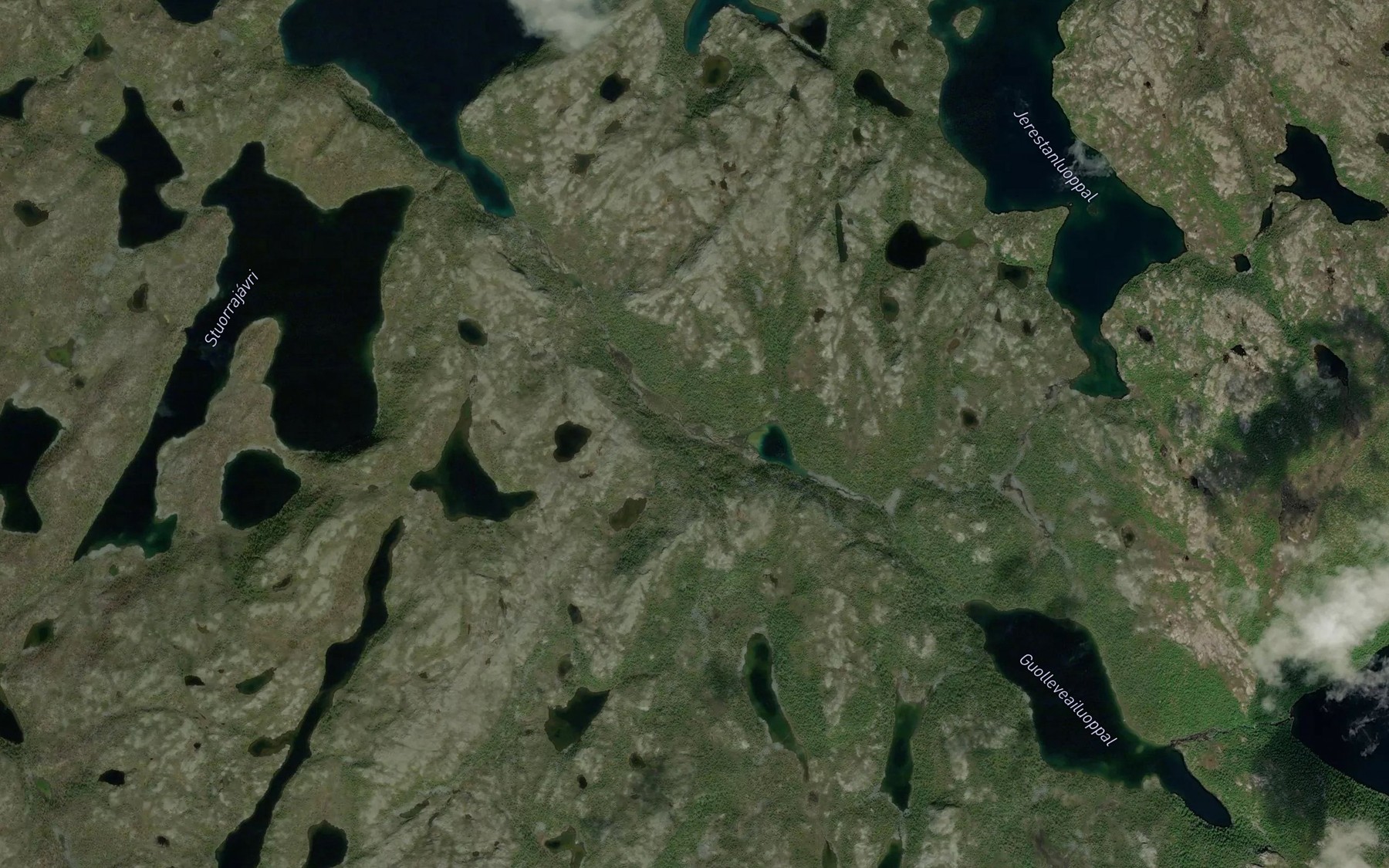 Satellite map of the Guovnajakka