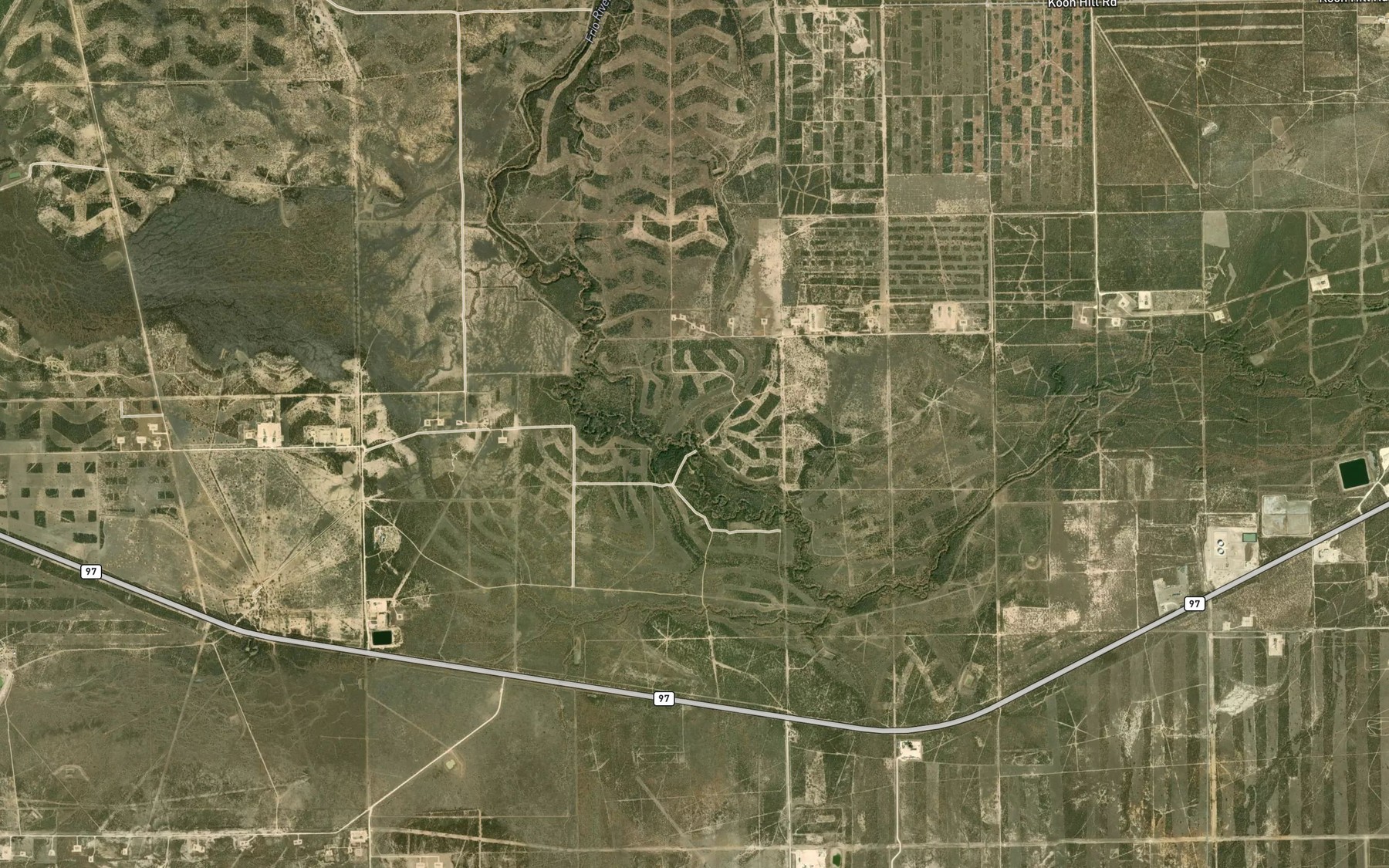 Satellite map of the Cayman Slough