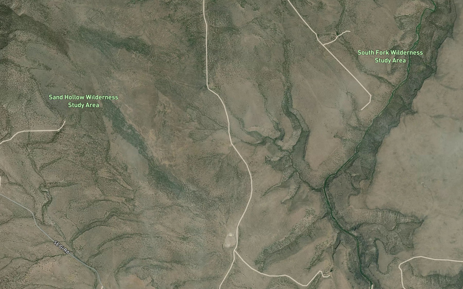Satellite map of the Furnace Waterhole