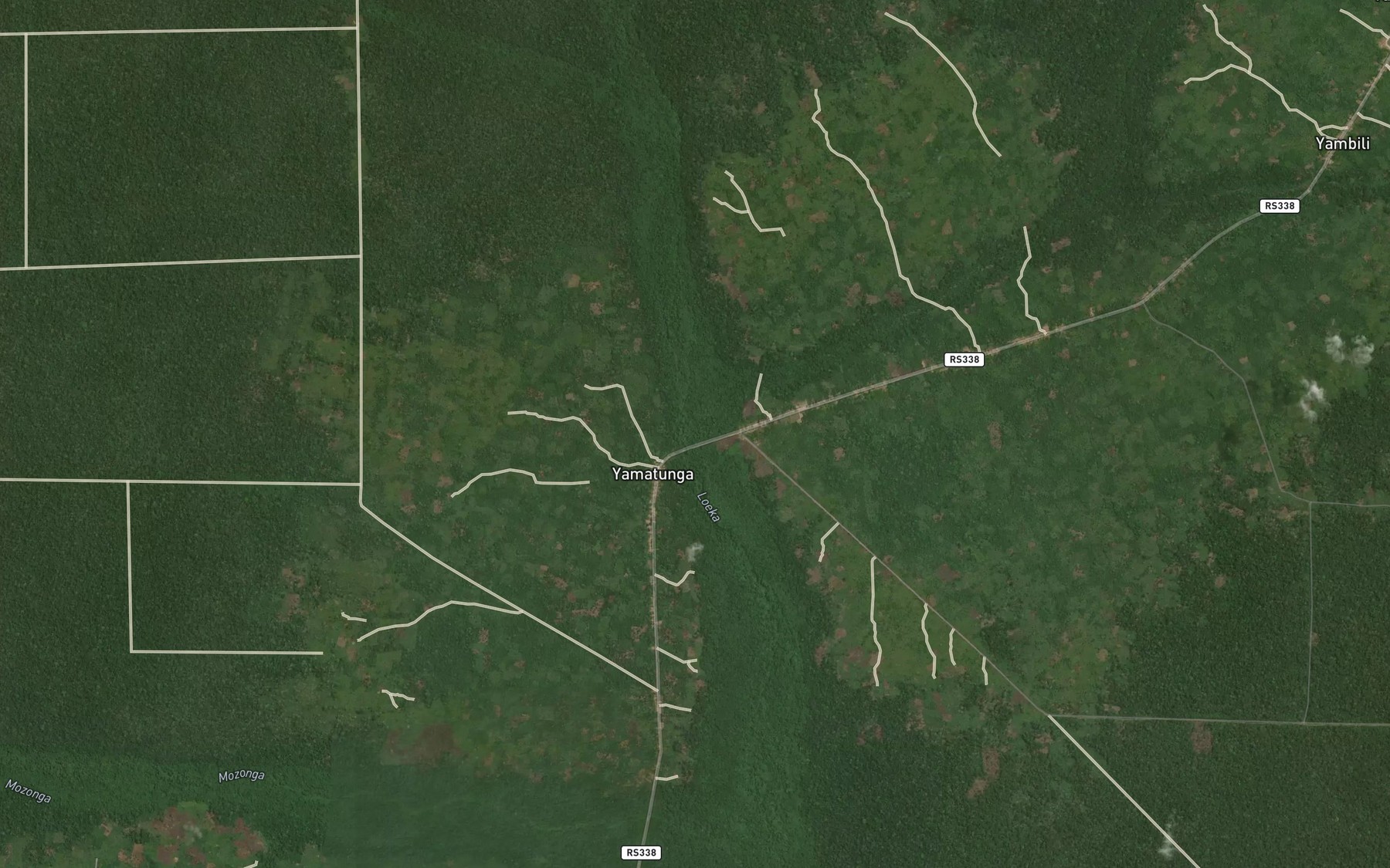 Satellite map of the Makosa