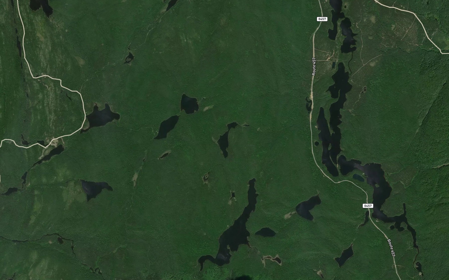 Satellite map of the Lac Marcel