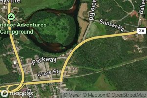 Satellite map of the Alder River