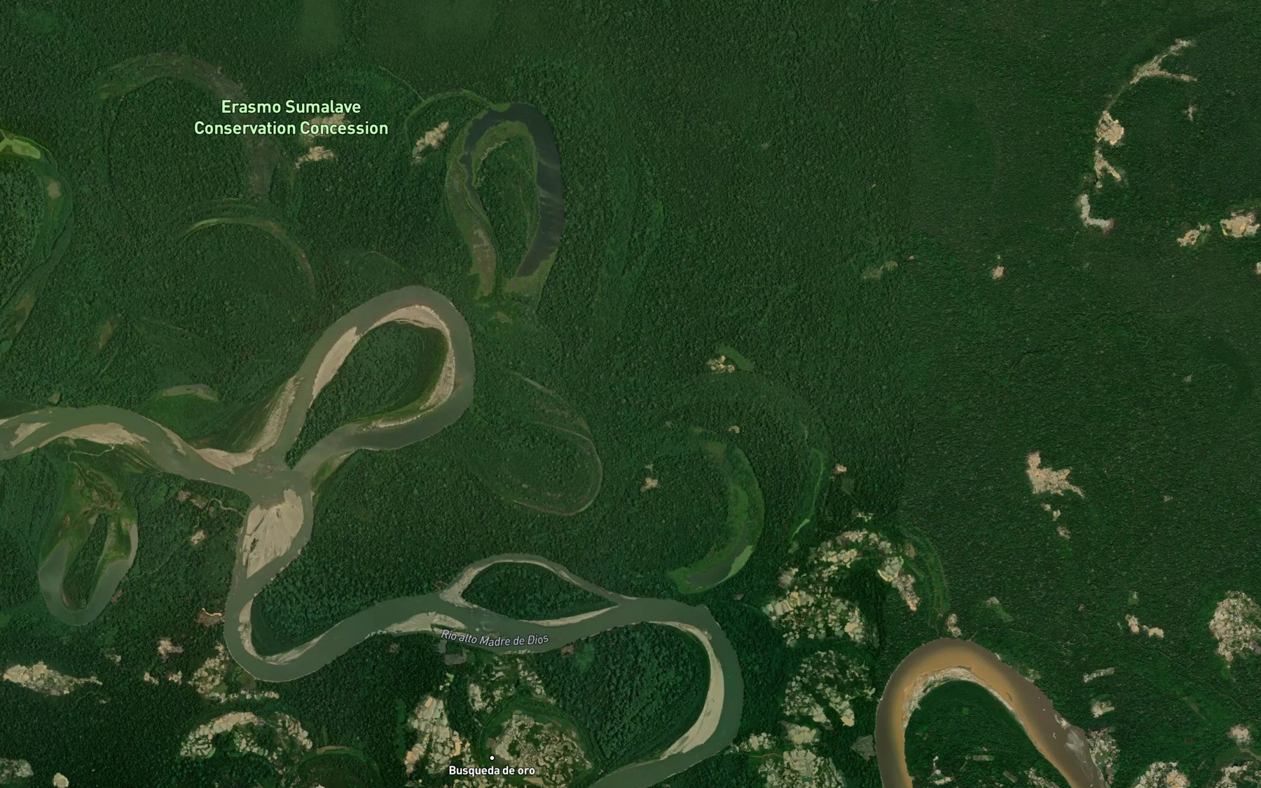 Satellite map of the Rio Tiliva