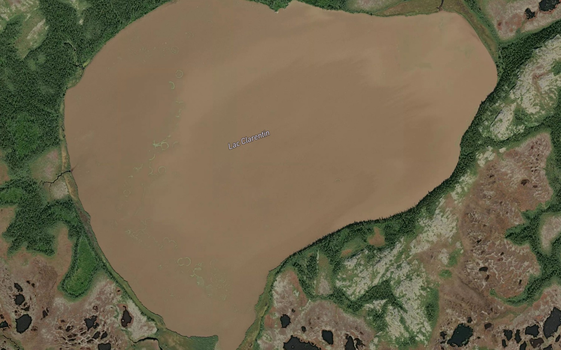 Satellite map of the Lac Clarentin