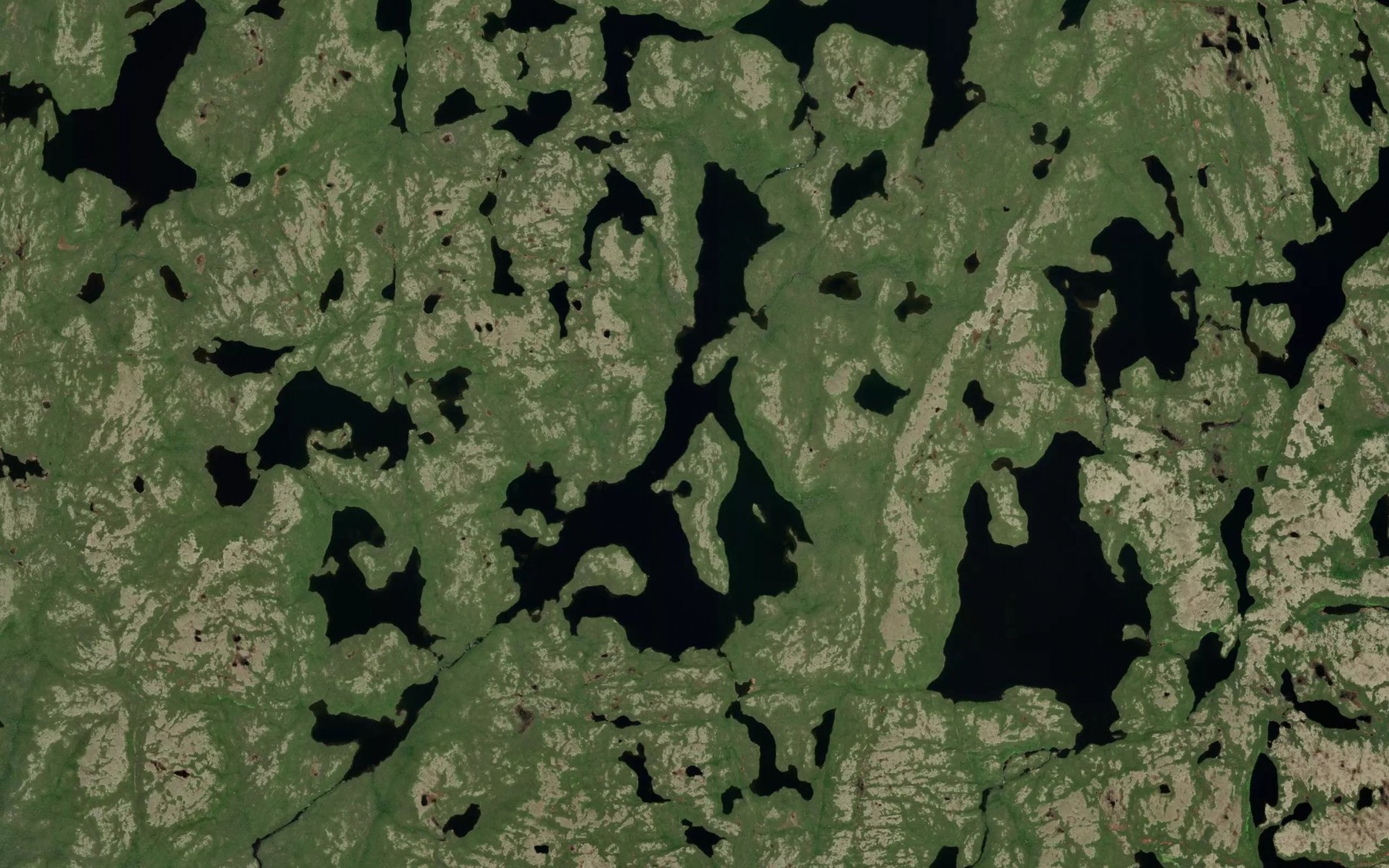 Satellite map of the Lac Island Pond