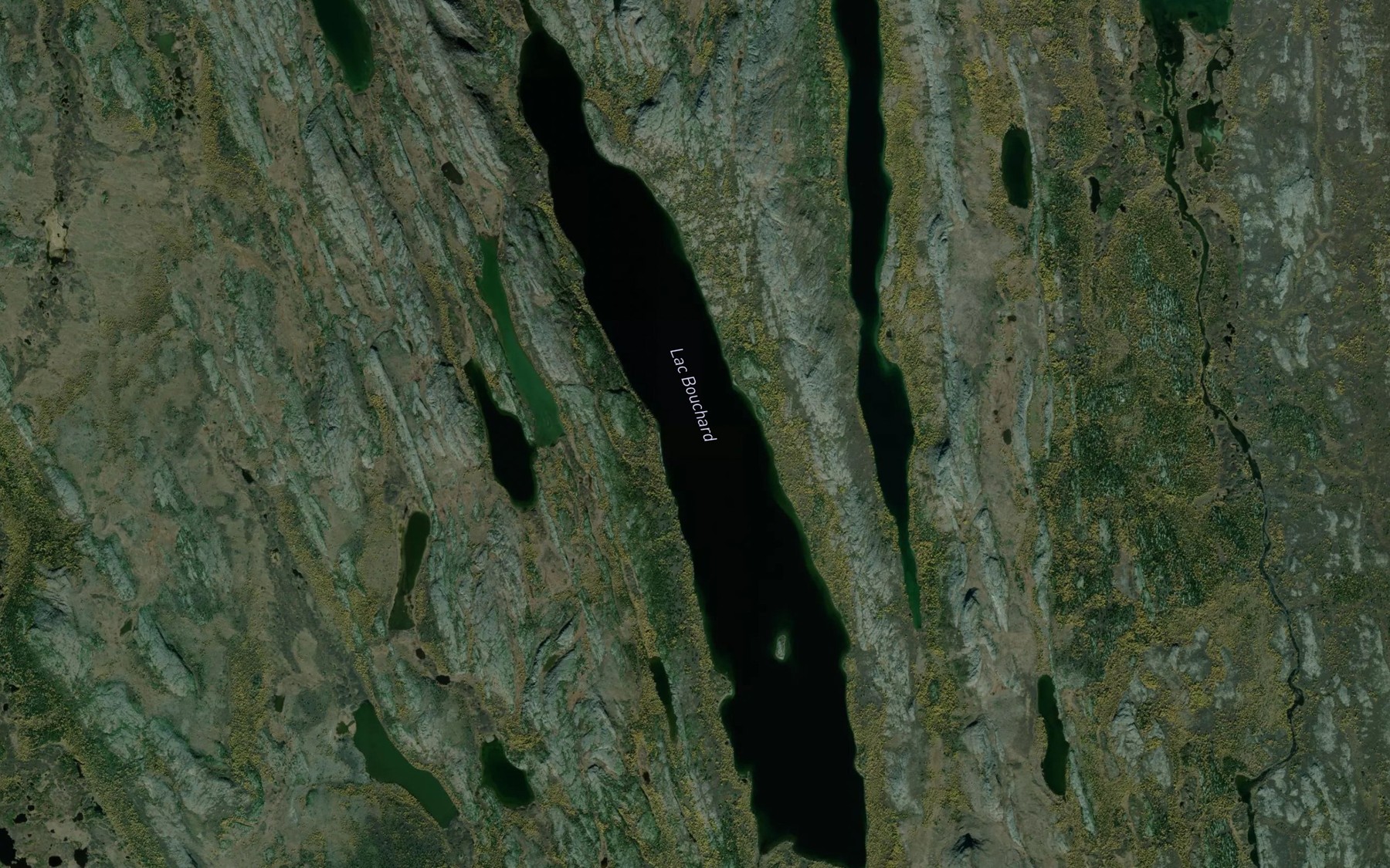 Satellite map of the Lac Bouchard