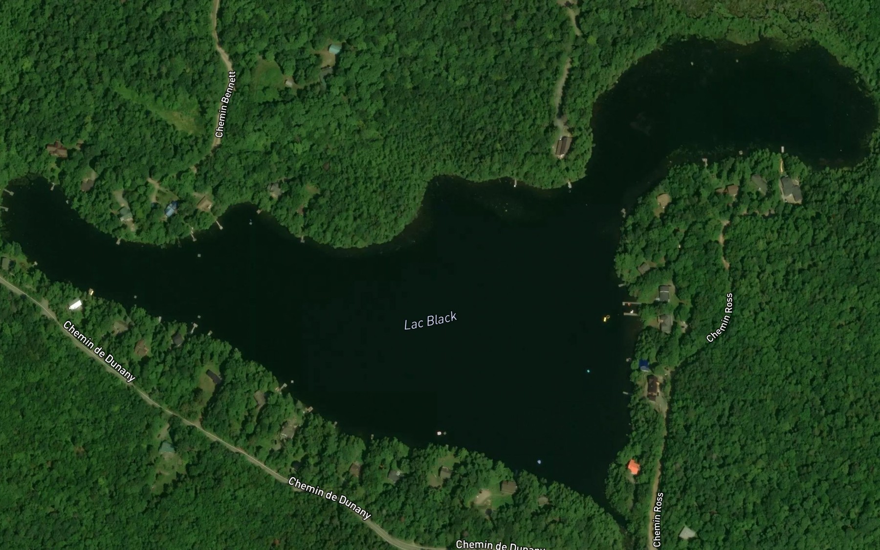 Satellite map of the Lac Black