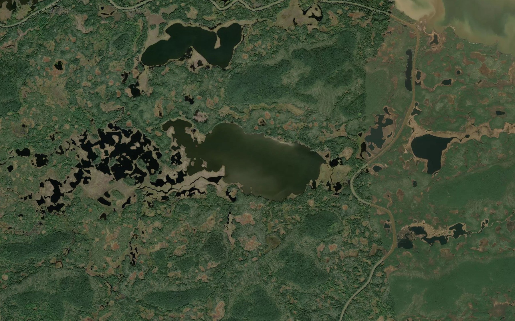 Satellite map of the Anapepayasik Lake