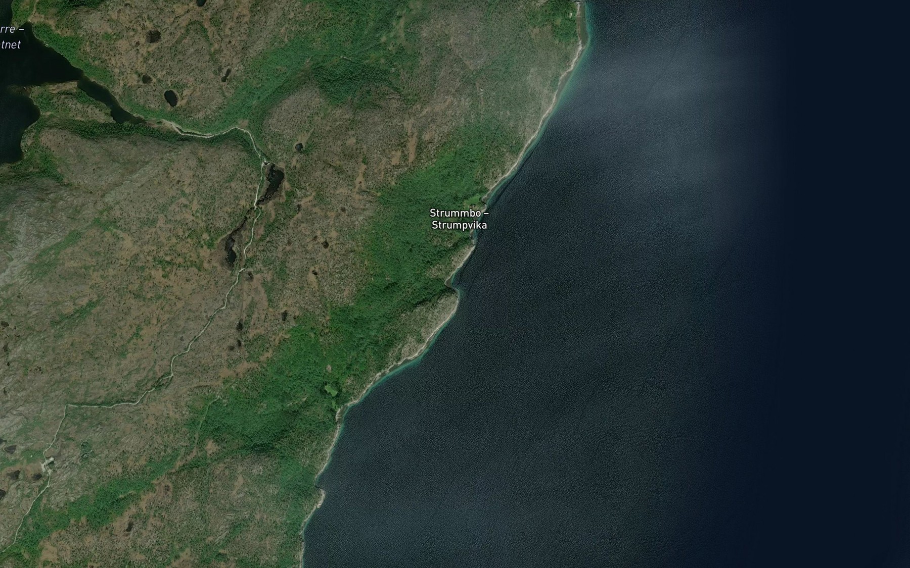 Satellite map of the Langvika