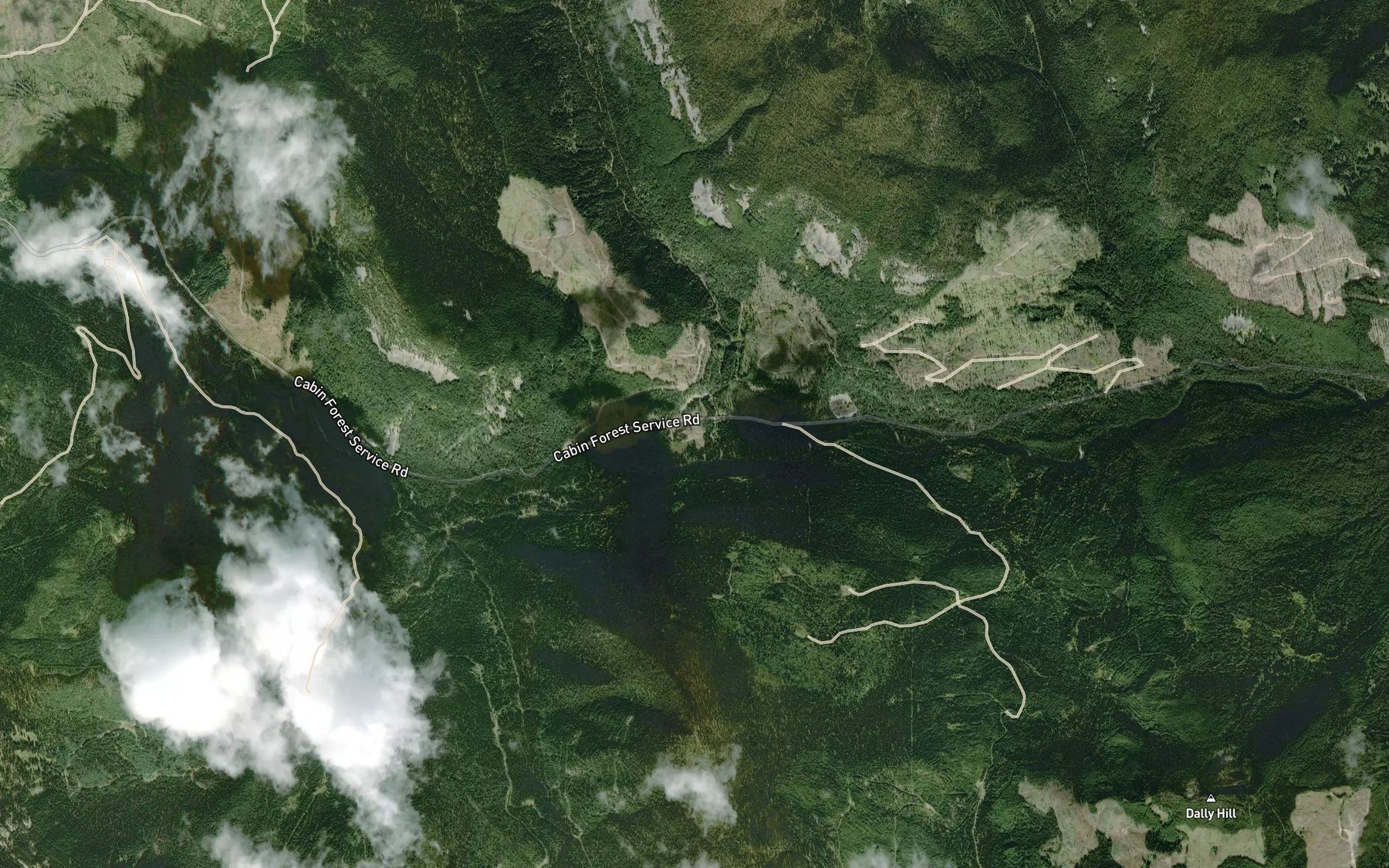 Satellite map of the Storm Creek