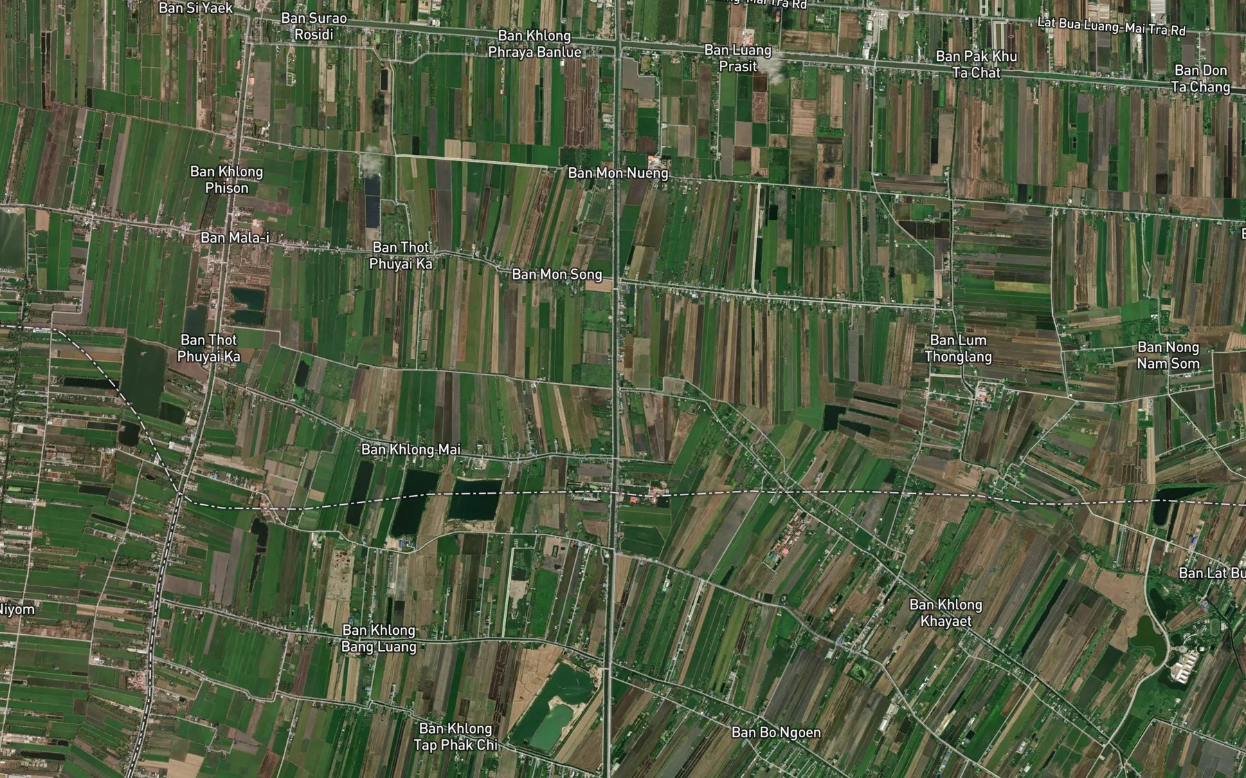Satellite map of the Khlong Khayaet