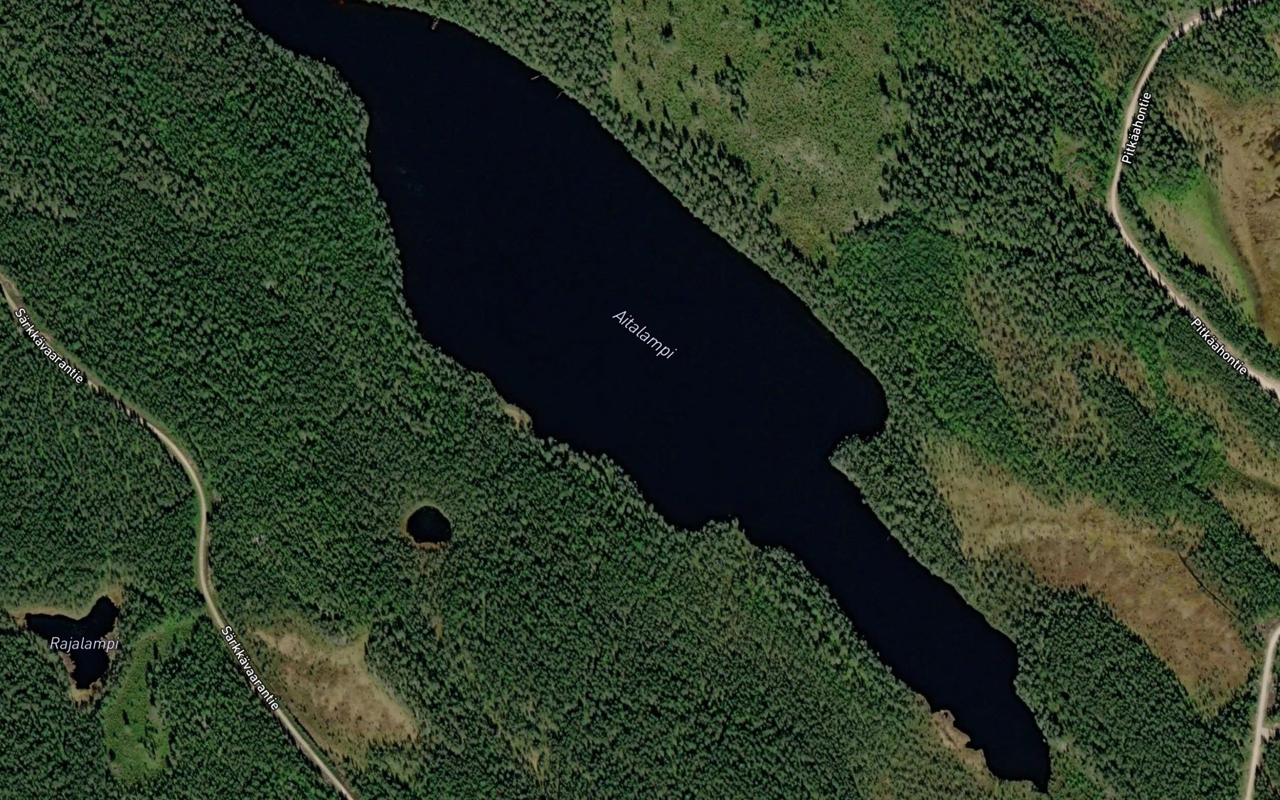 Satellite map of the Aitalampi