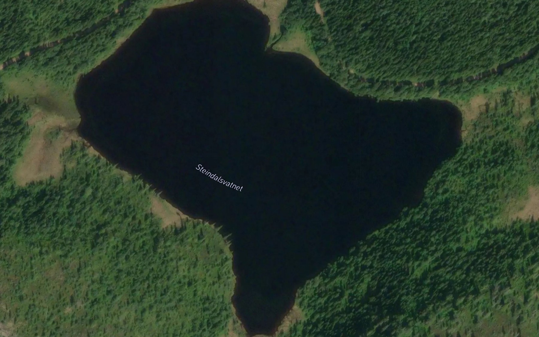 Satellite map of the Steindalsvatnet
