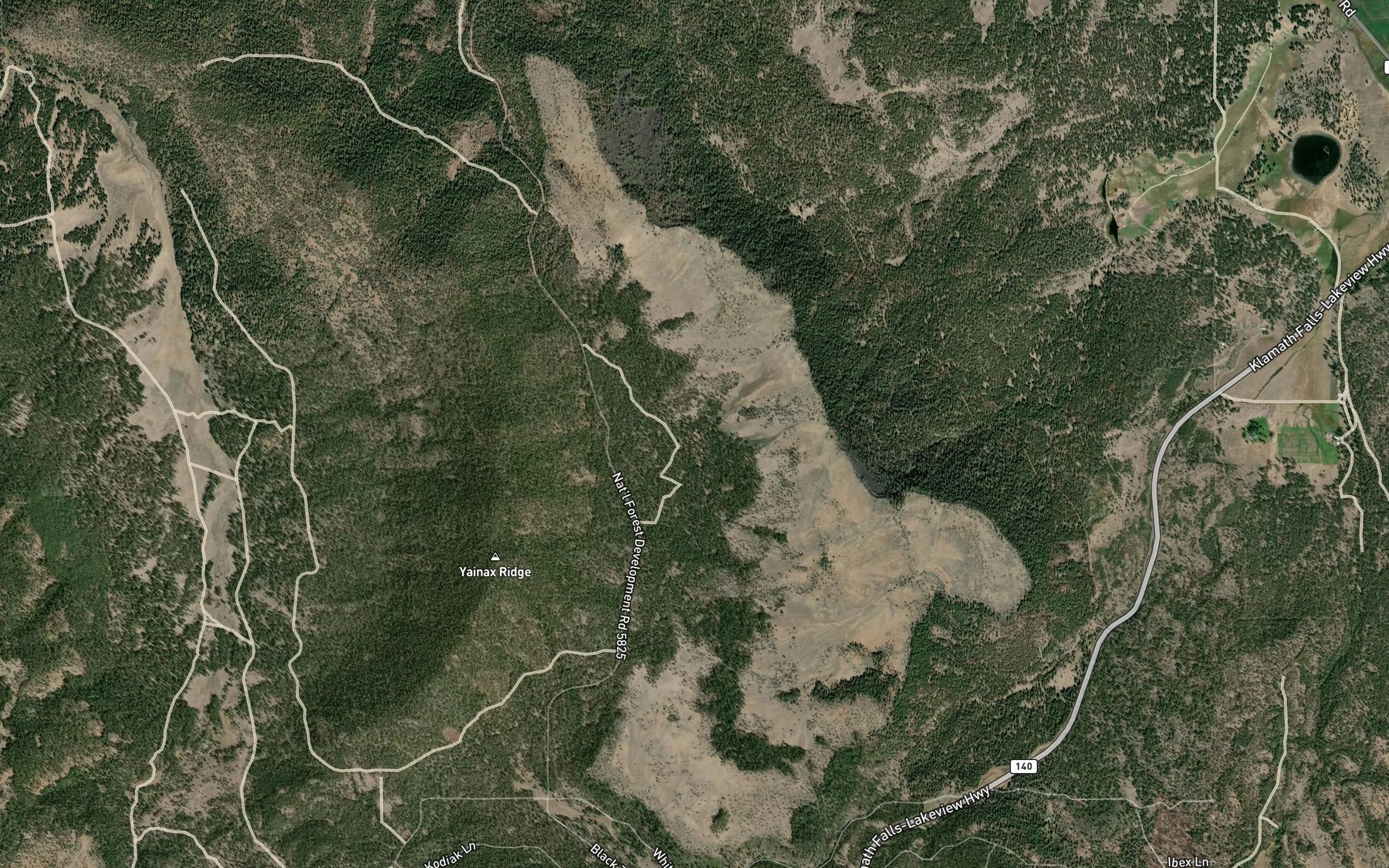 Satellite map of the Erskine Beal Spring