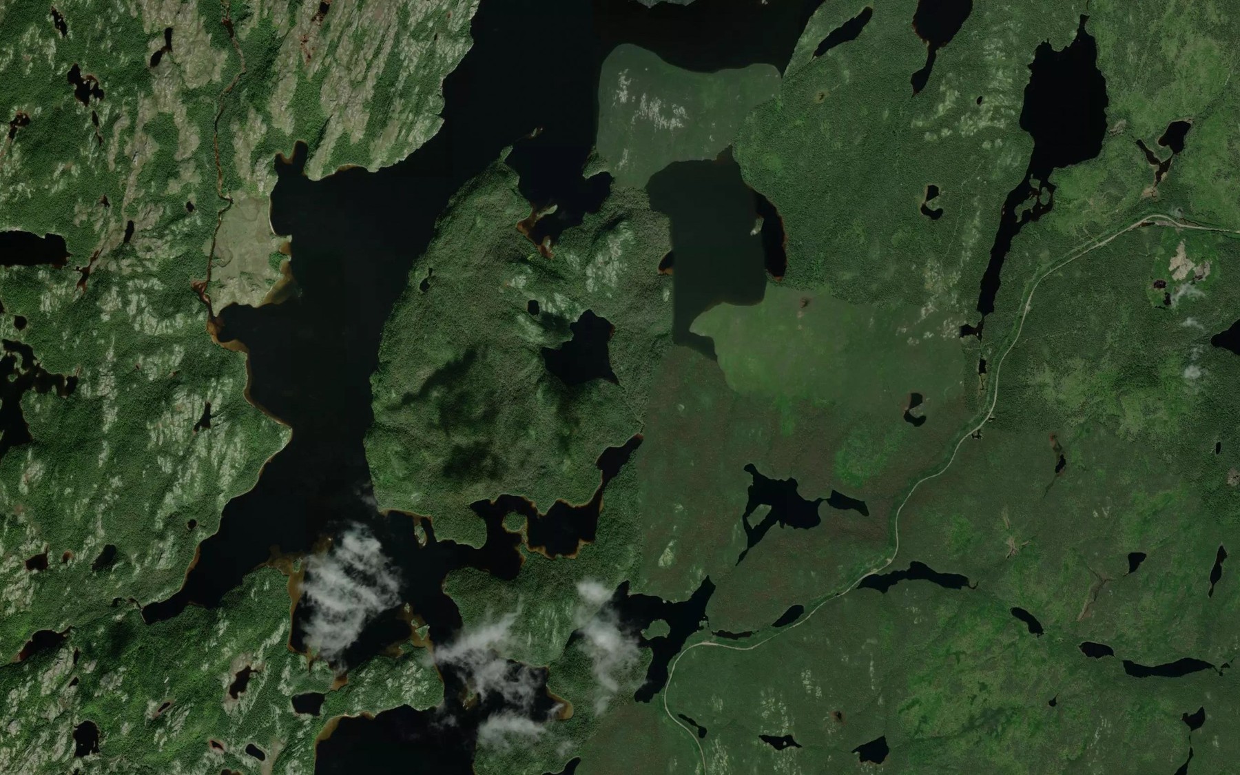 Satellite map of the Baie de l'Ilmenite