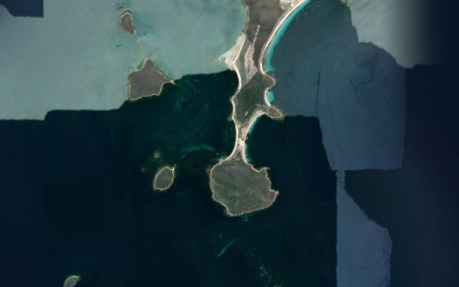 Satellite map of the Home Bay