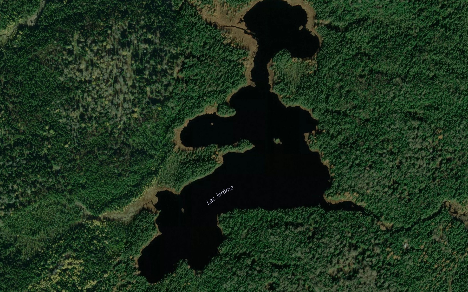 Satellite map of the Lac Jerome