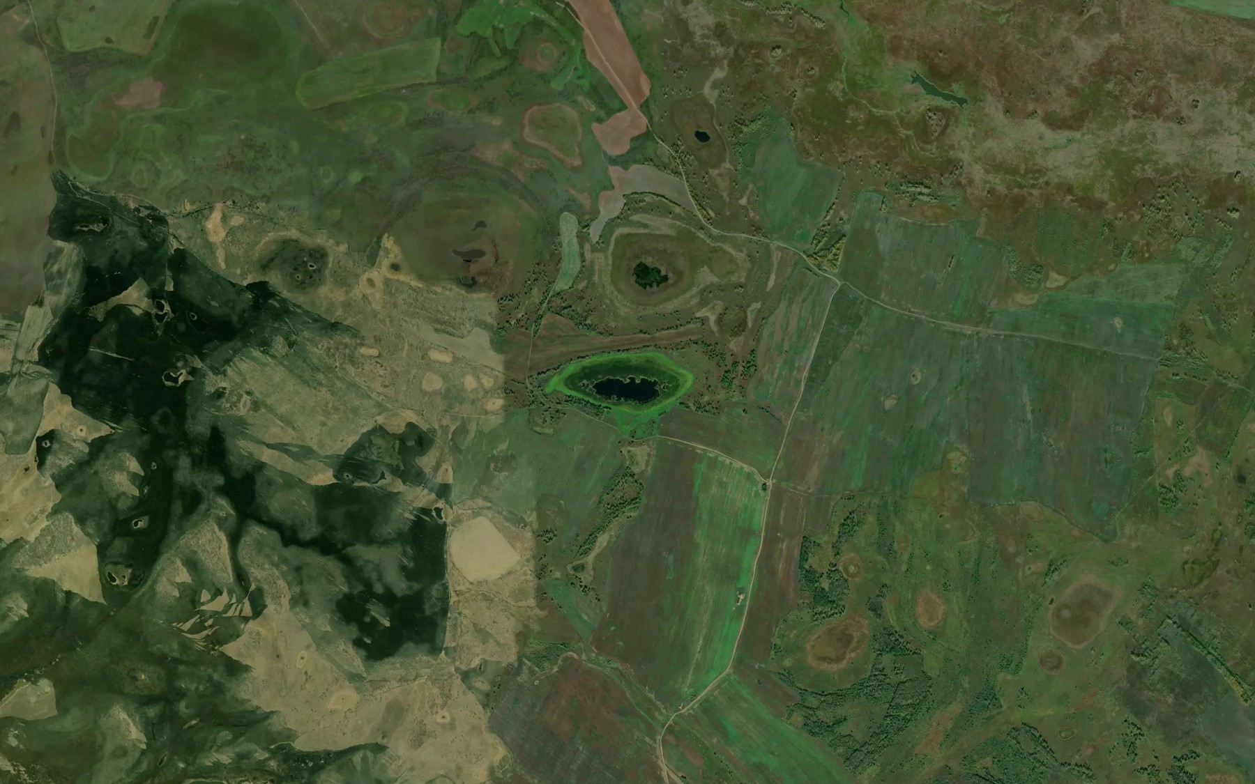 Satellite map of the Ozero Verbovich