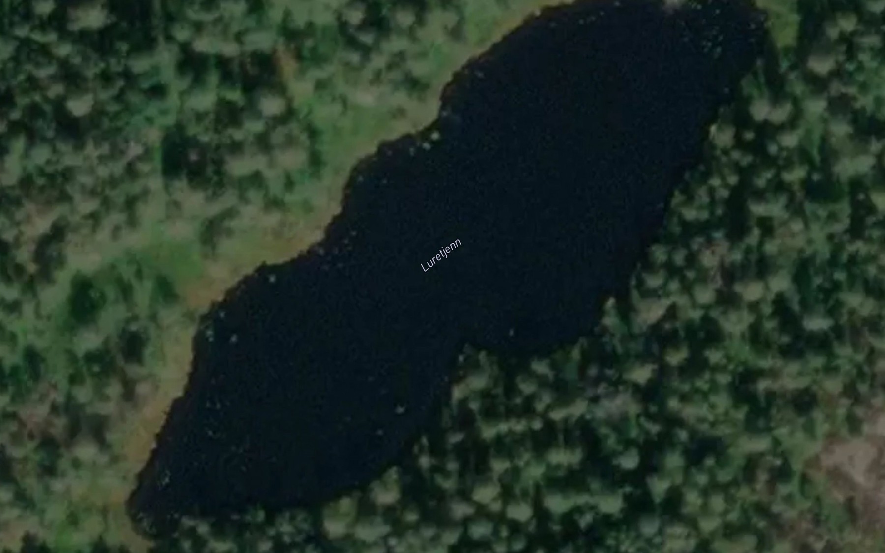 Satellite map of the Luretjenn