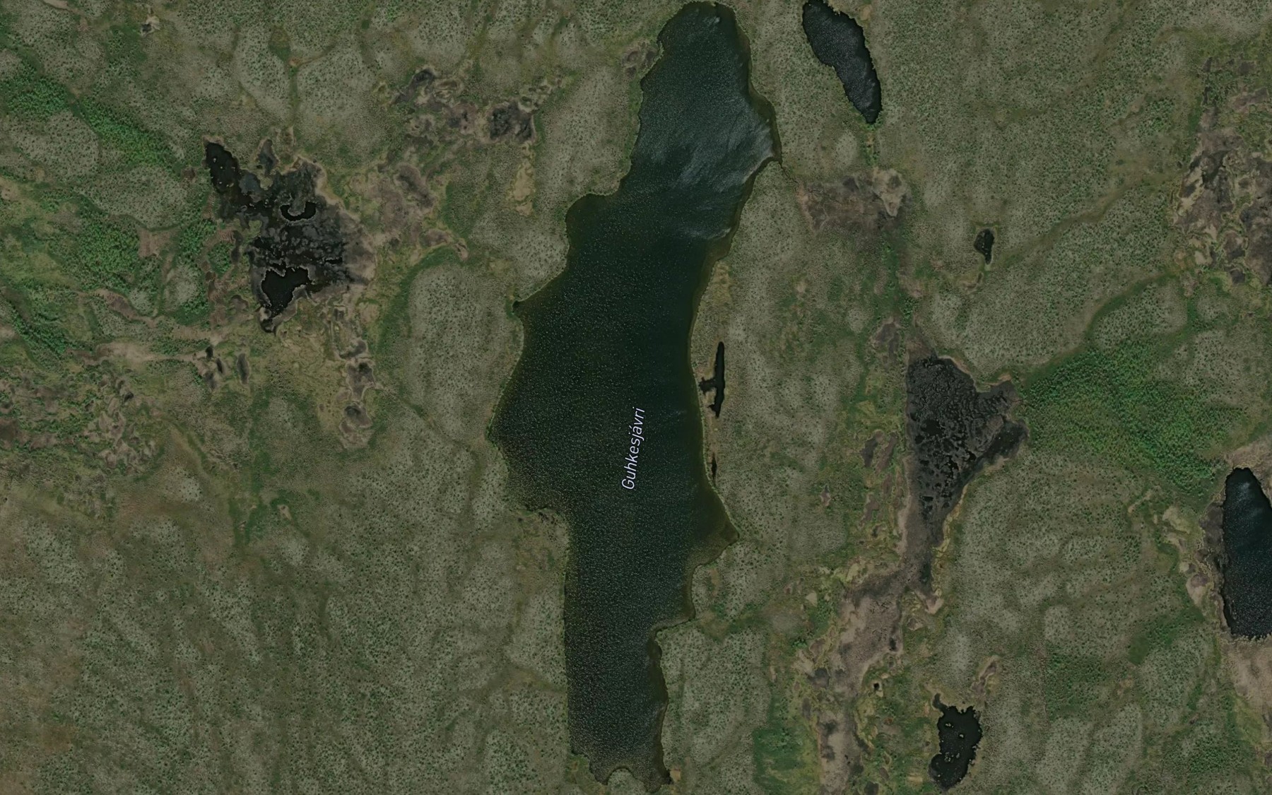 Satellite map of the Gukkesjavri
