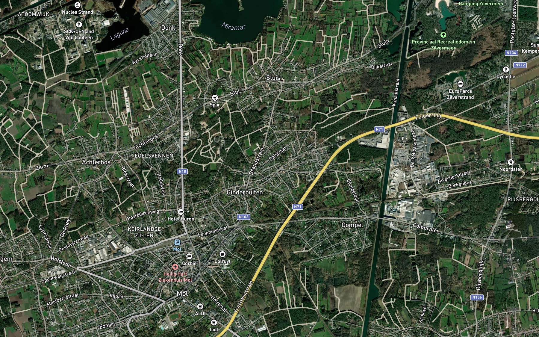 Satellite map of the Scheppelijke Nete