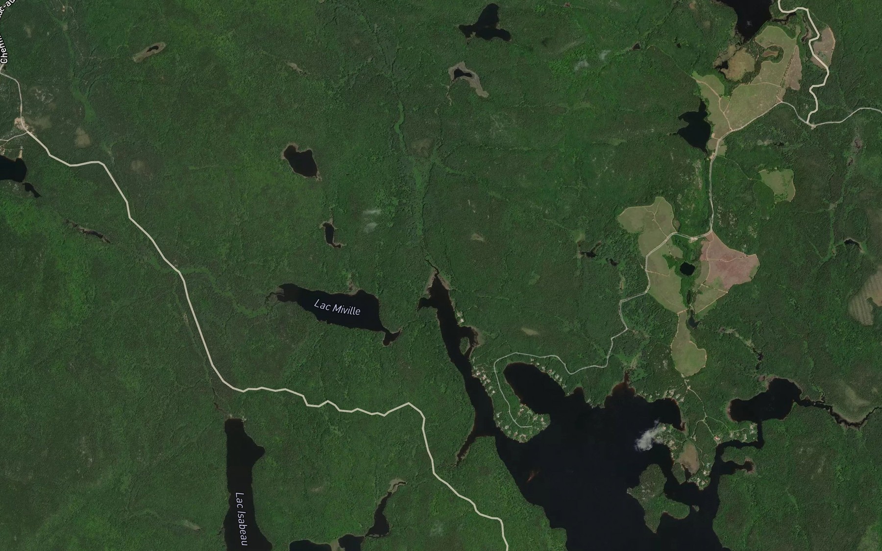 Satellite map of the Riviere Argent
