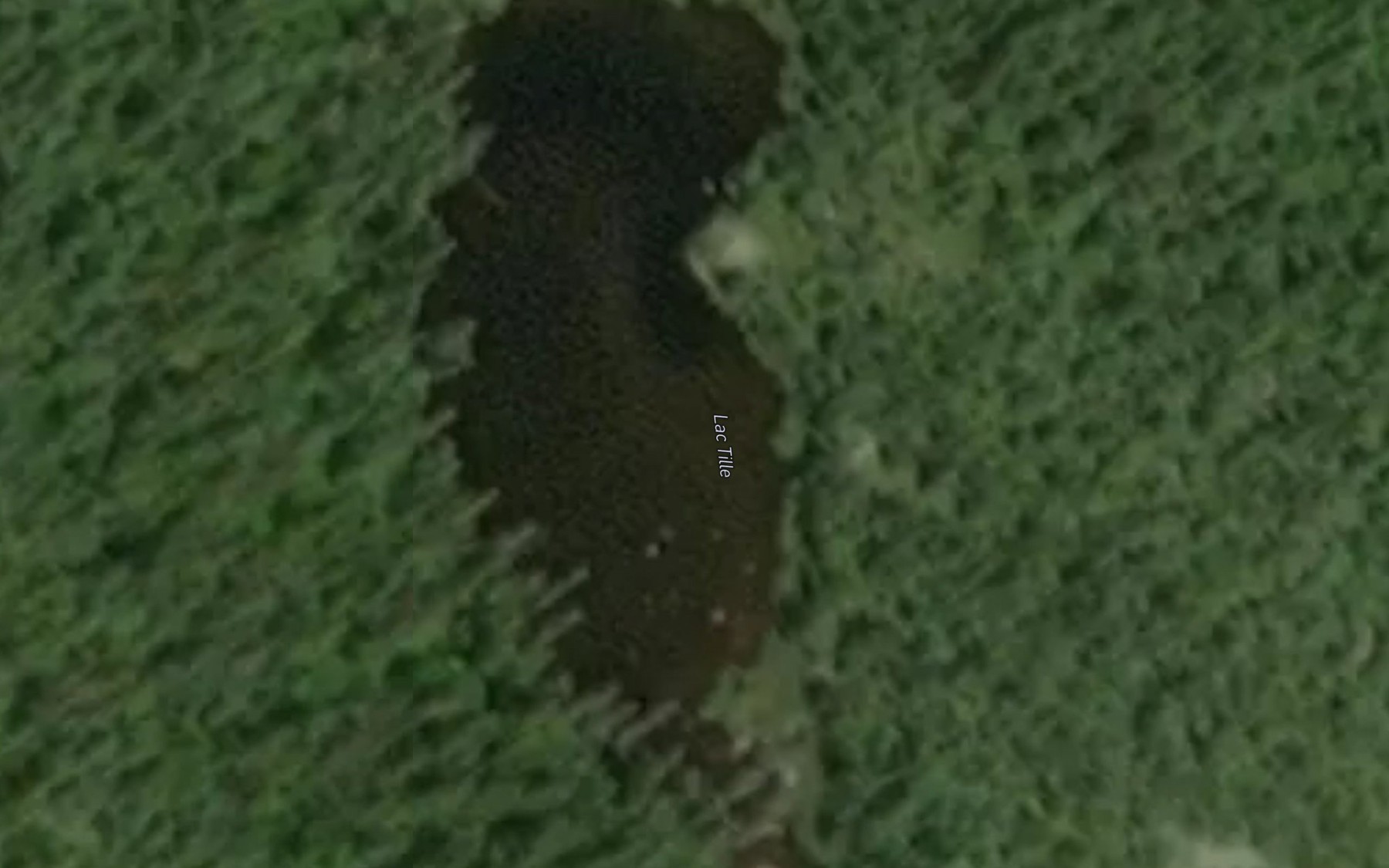 Satellite map of the Lac Tille