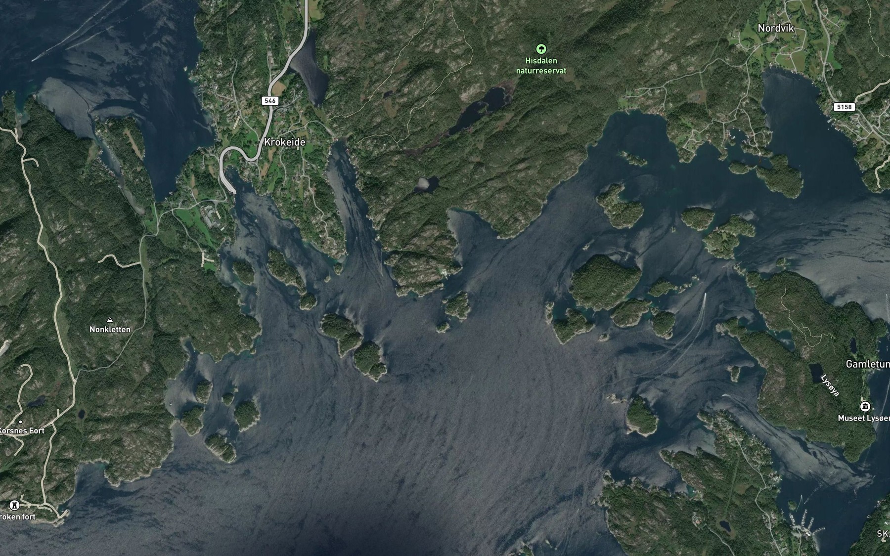 Satellite map of the Bryllaupsvika