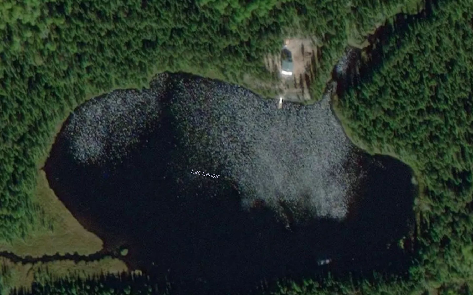 Satellite map of the Lac Lenoir
