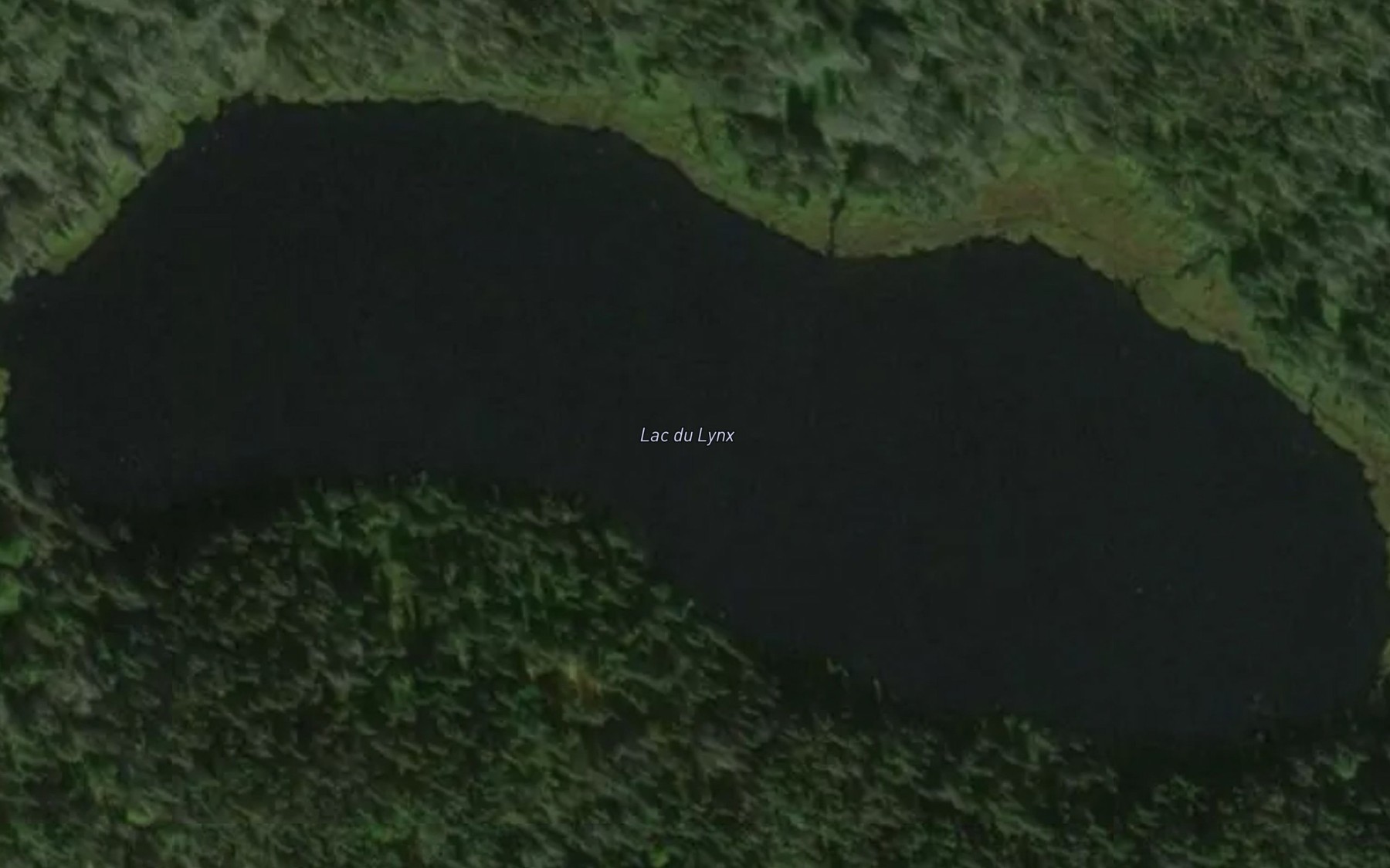 Satellite map of the Lac du Lynx