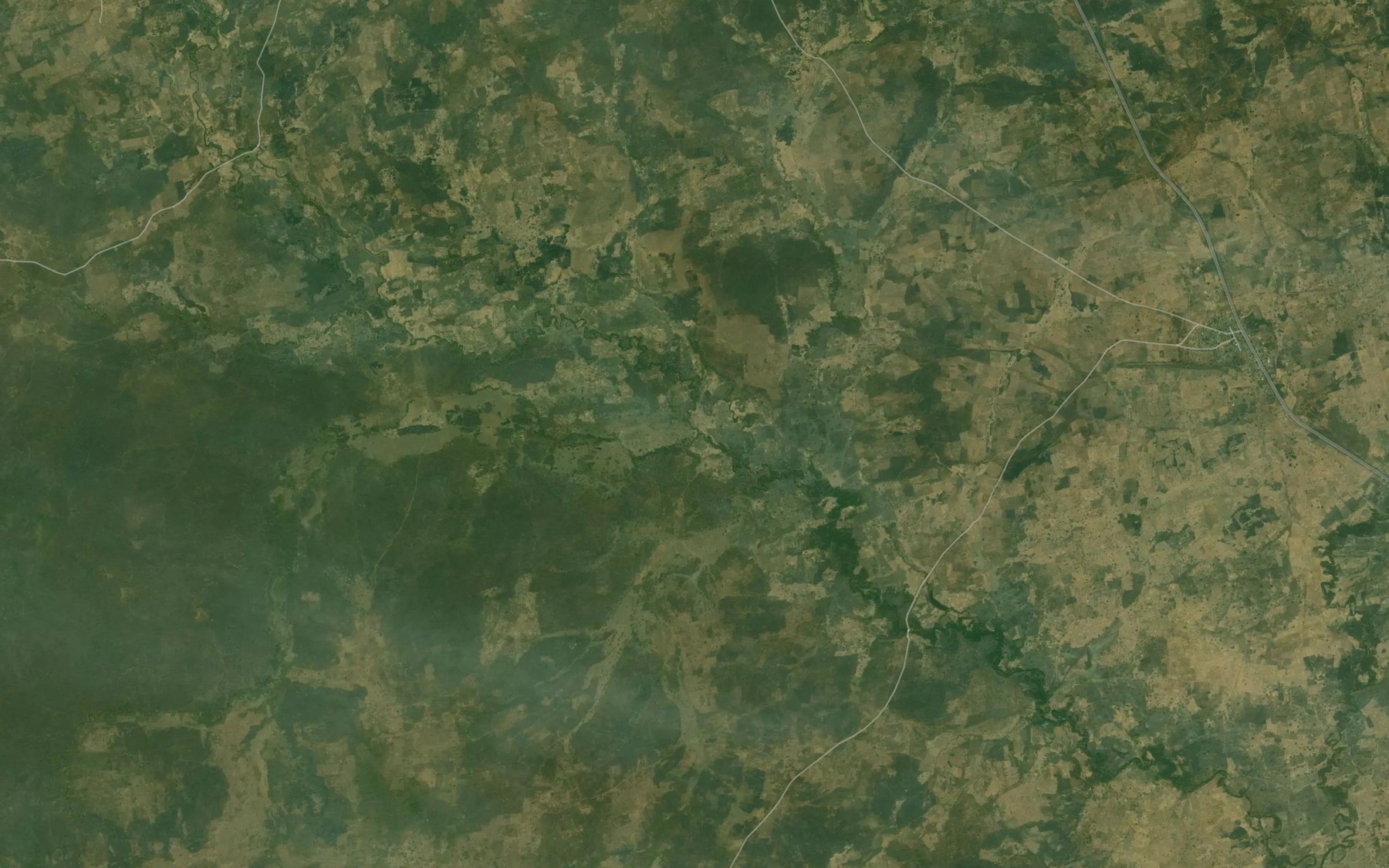 Satellite map of the RiverUwundu